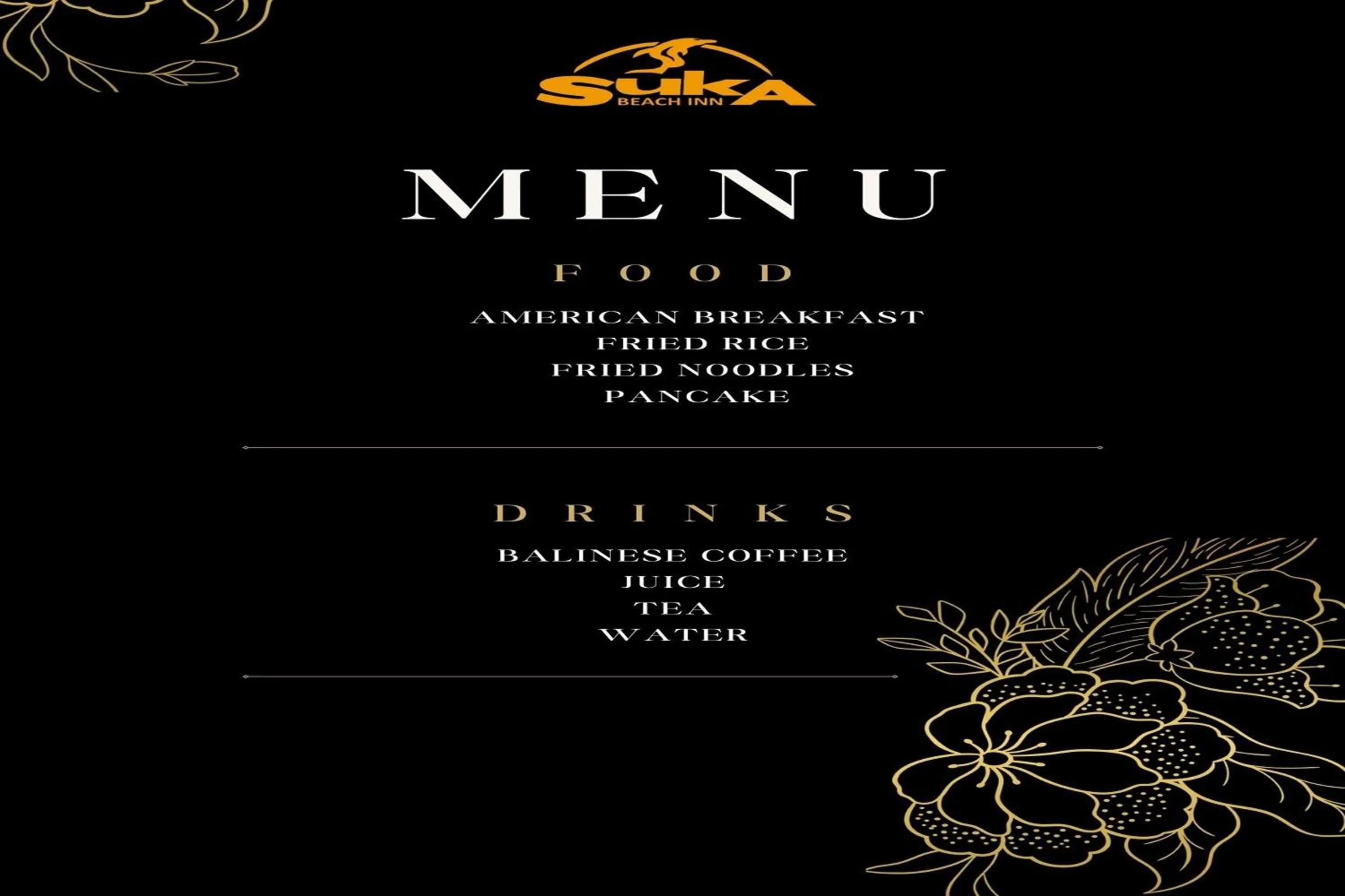 Restaurant/places to eat in Suka Beach Inn