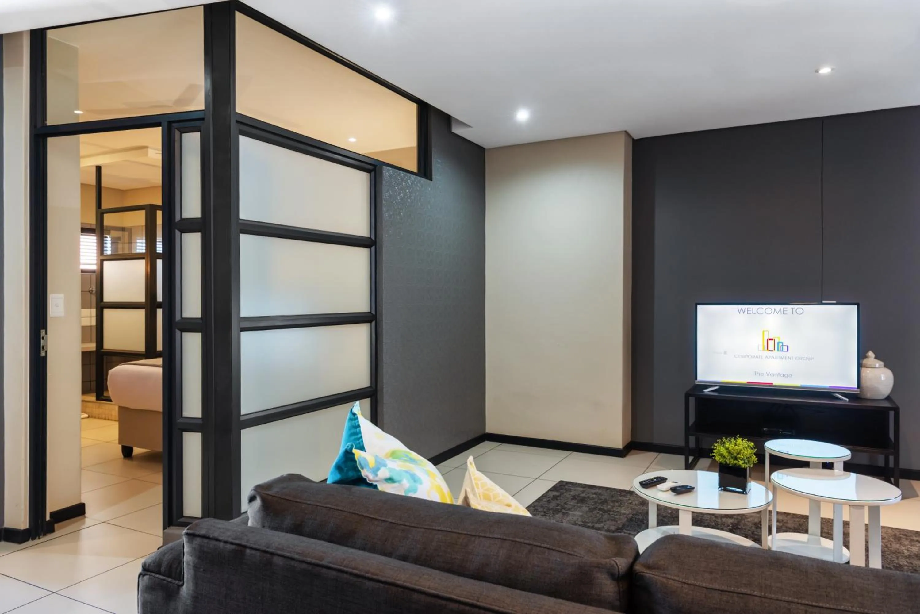 Living room in CAG The Vantage Rosebank