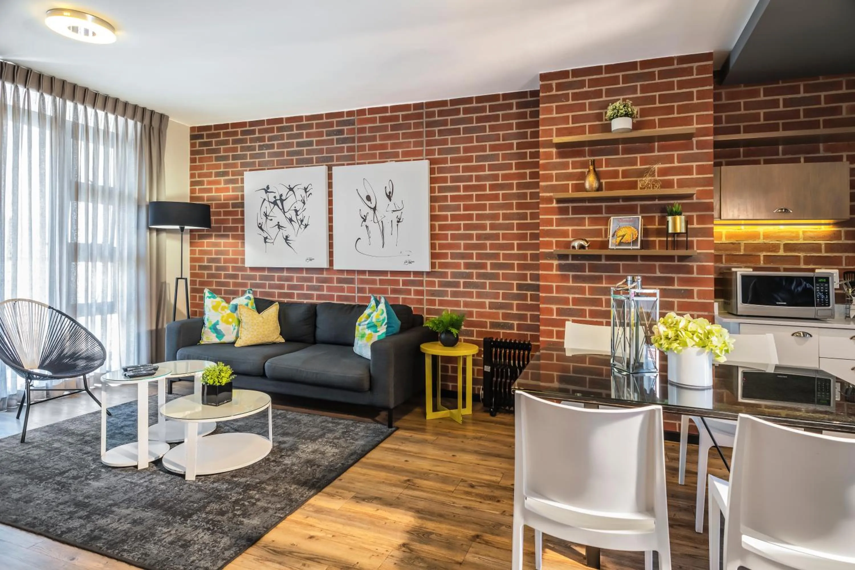 Living room in CAG The Vantage Rosebank