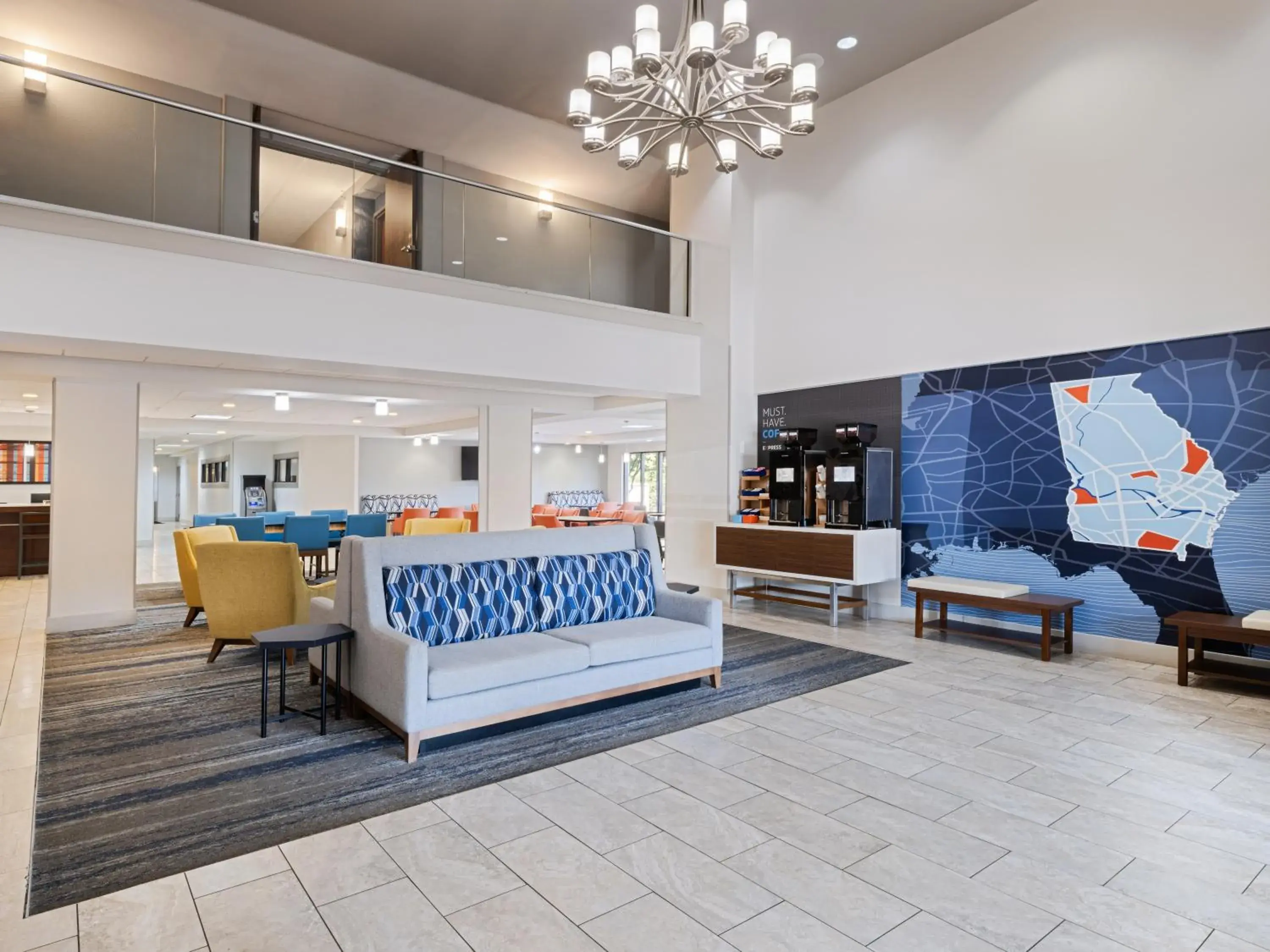 Lobby or reception in Holiday Inn Express & Suites Augusta West - Ft Gordon Area by IHG Lobby or reception in Holiday Inn Express & Suites Augusta West - Ft Gordon Area by IHG