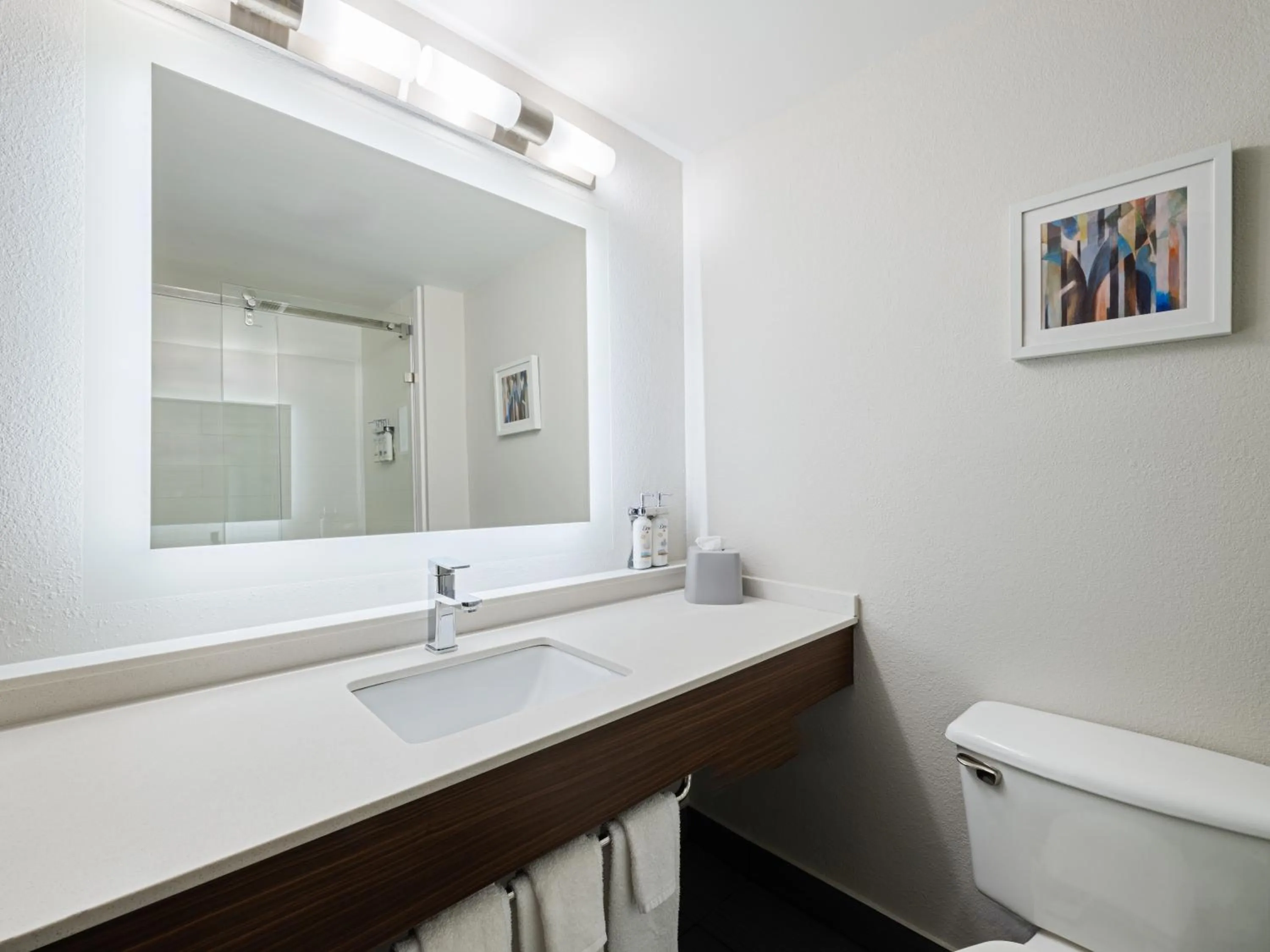 Shower in Holiday Inn Express & Suites Augusta West - Ft Gordon Area by IHG