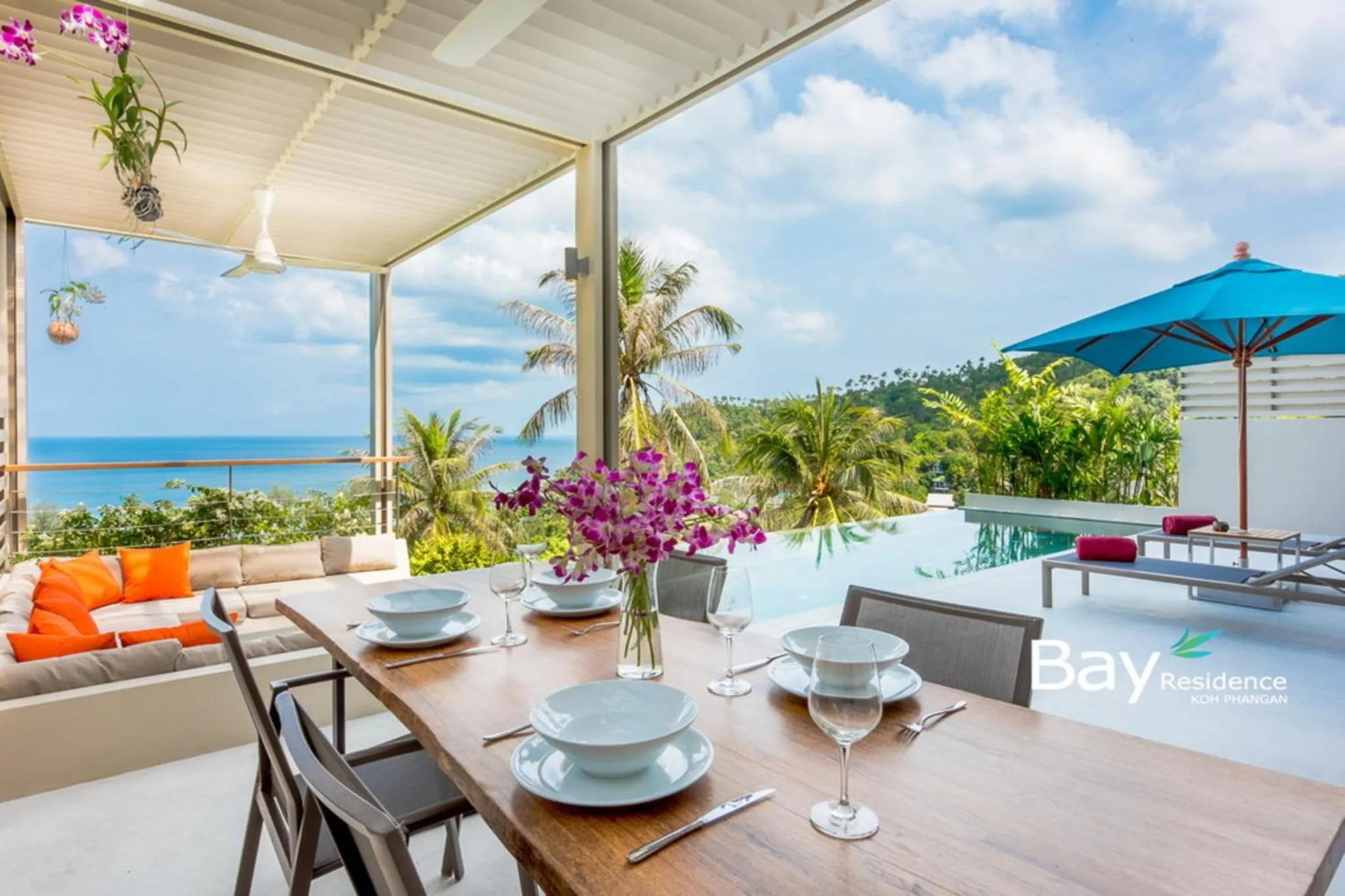 Dining area in Bay Villas Koh Phangan