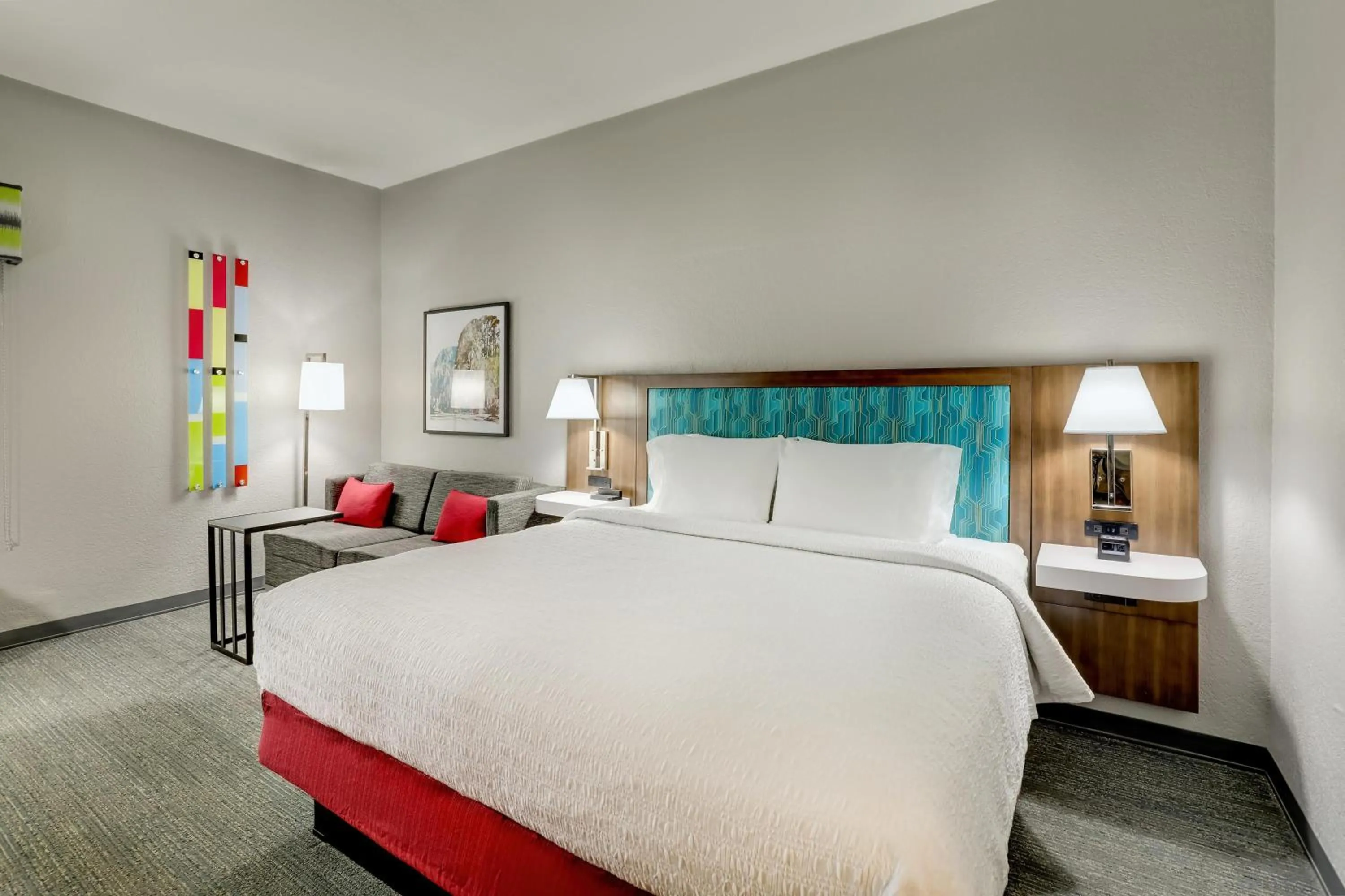 Living room, Bed in Hampton Inn Beaufort