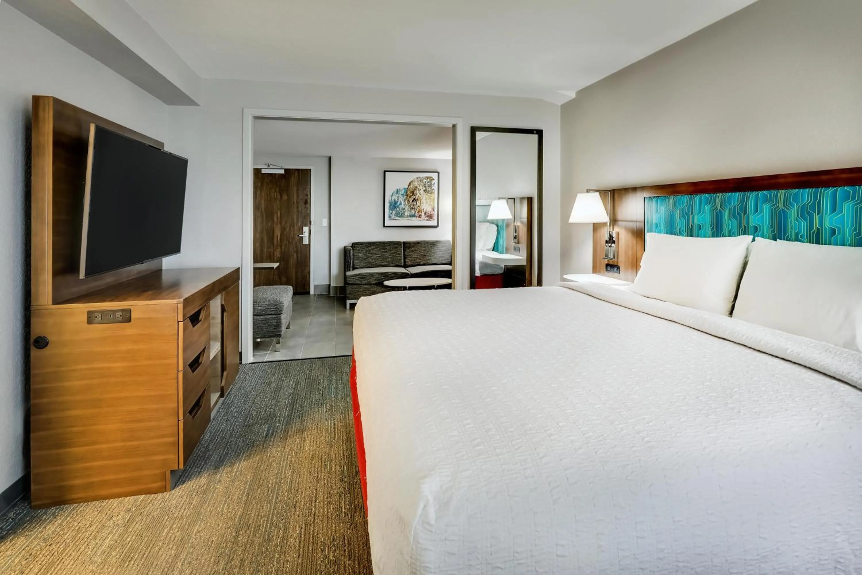 Bed in Hampton Inn Beaufort