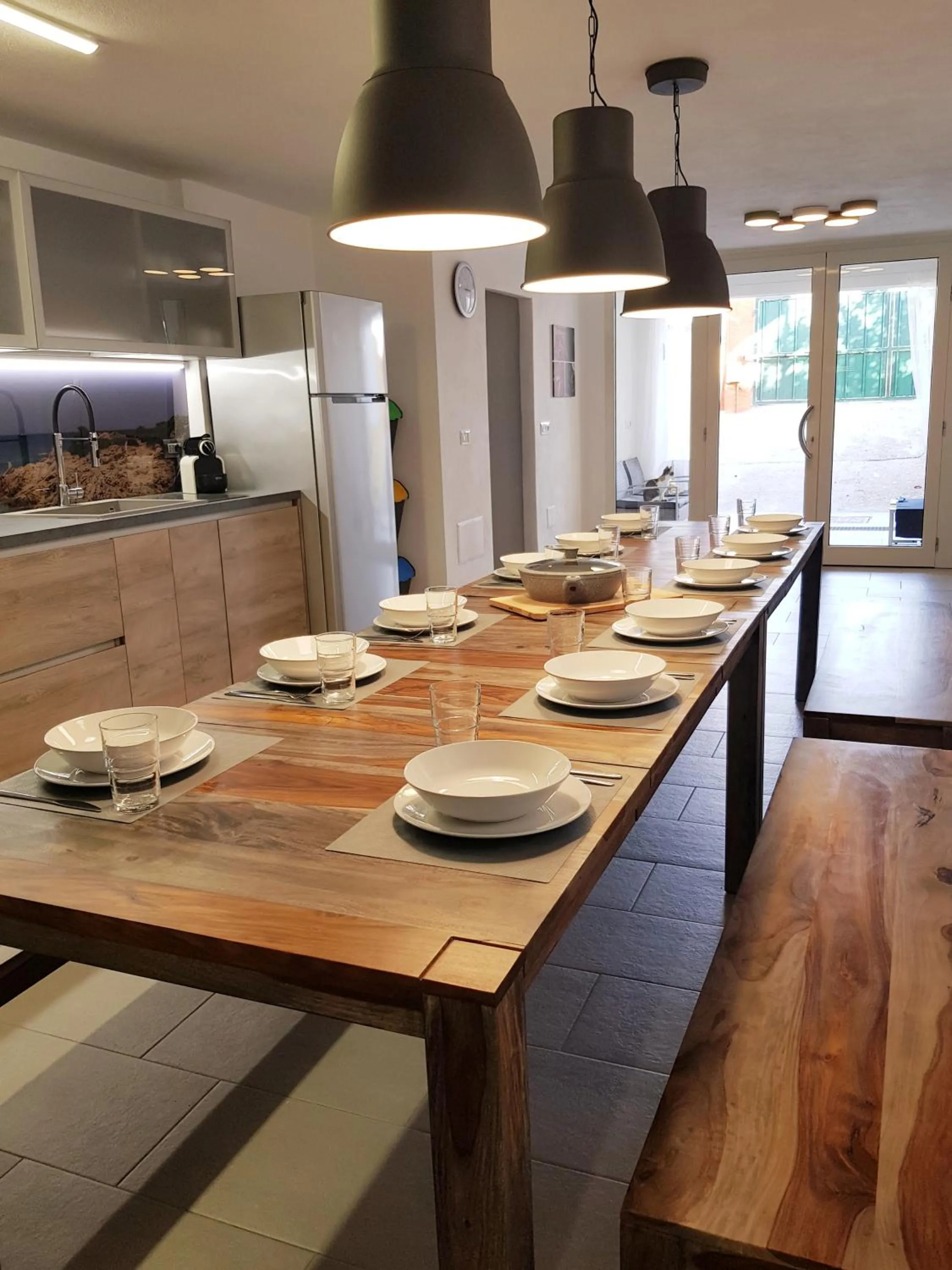 Kitchen or kitchenette in Casa del Sole Irgoli - BIKERS HOME