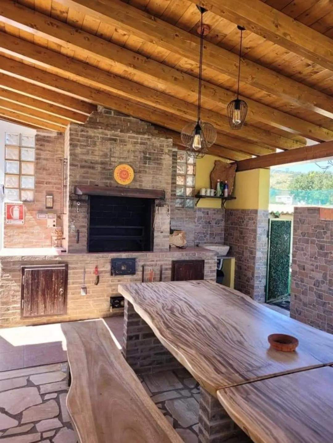 BBQ facilities in Casa del Sole Irgoli - BIKERS HOME