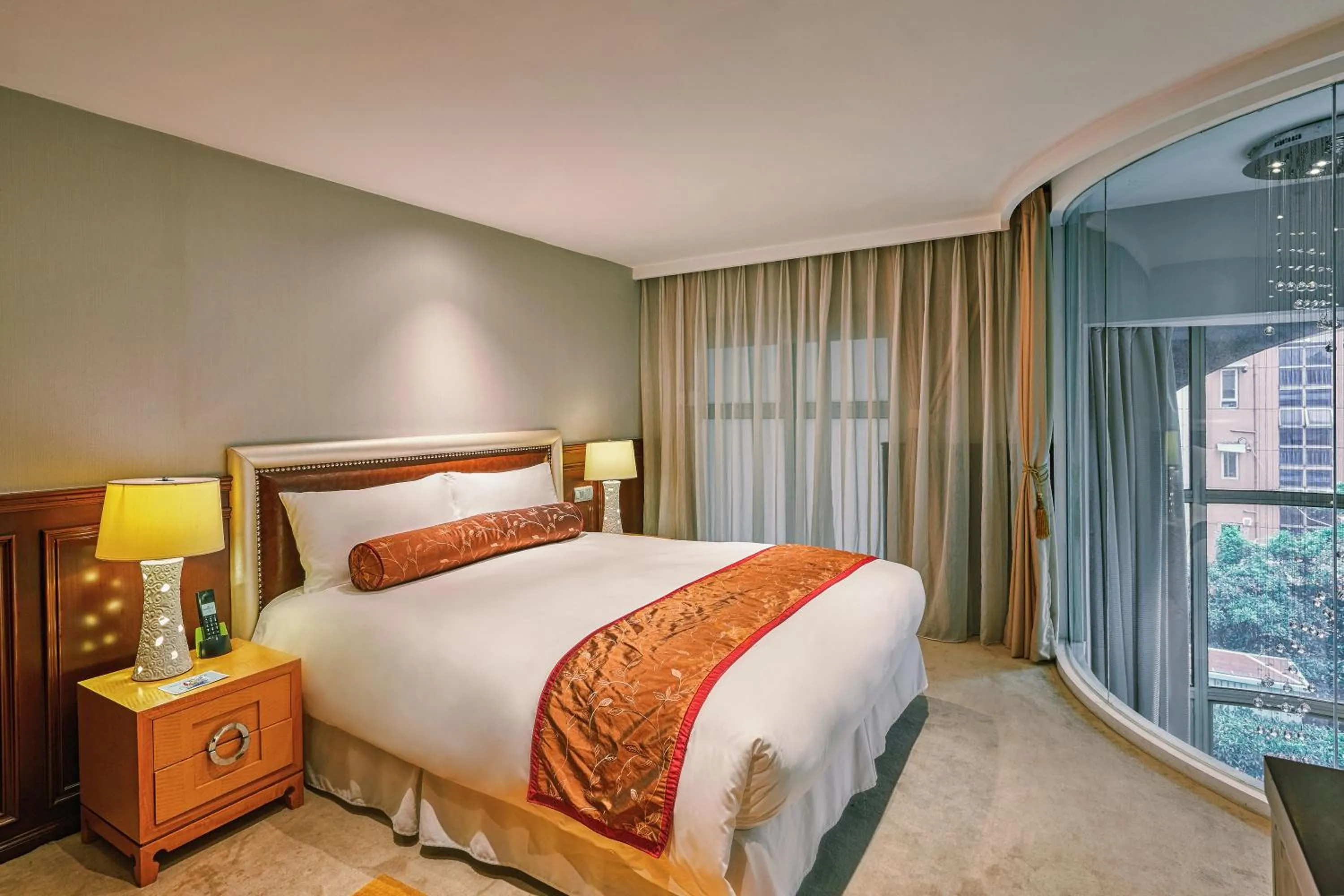 View (from property/room), Bed in Dorsett Shanghai