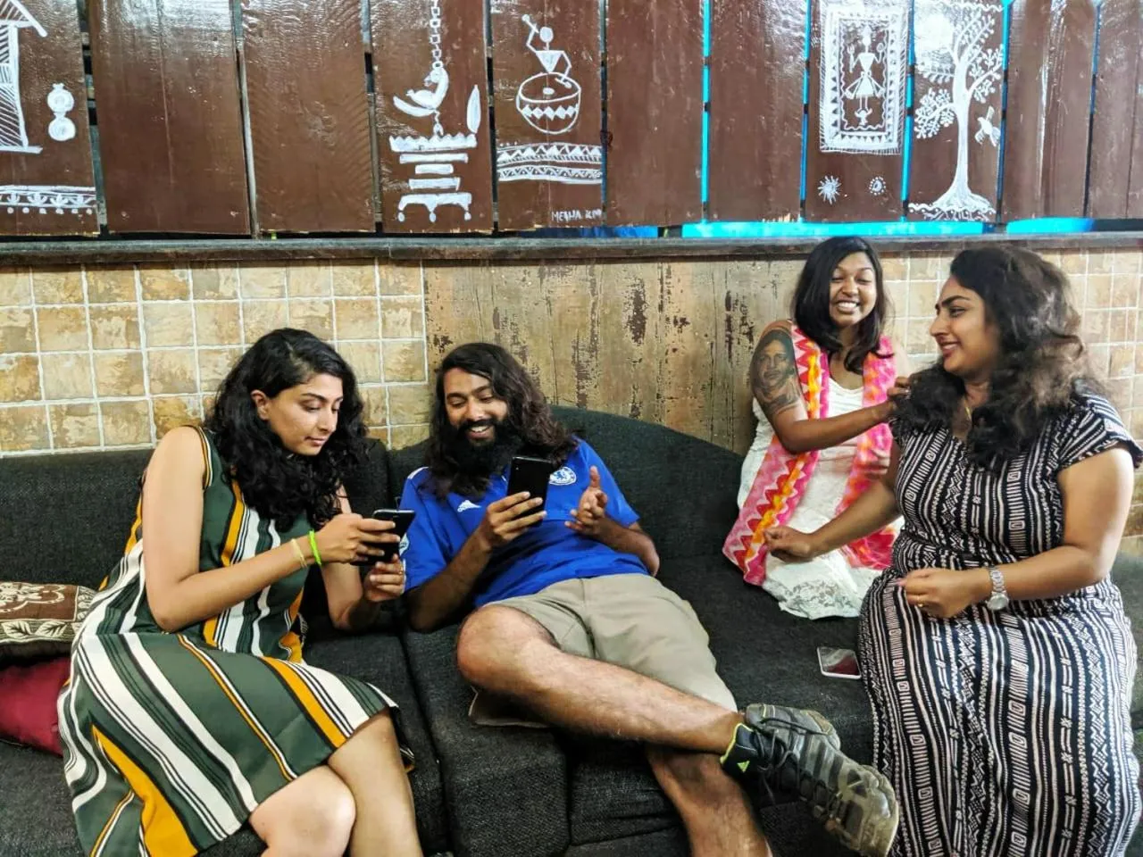 Patio in Backpackers Villa Mumbai