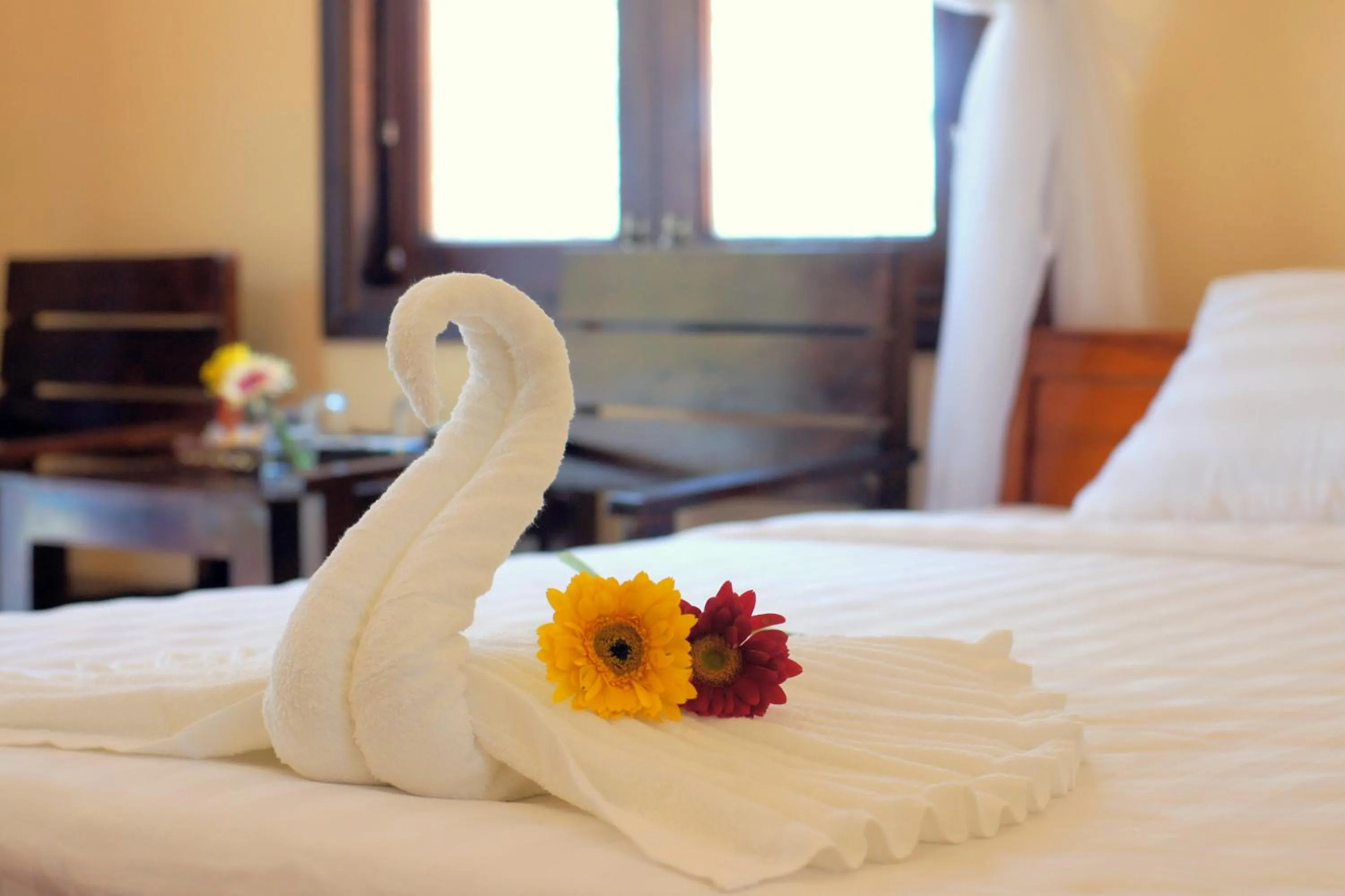Decorative detail, Bed in Gold Sand Beach Bungalow