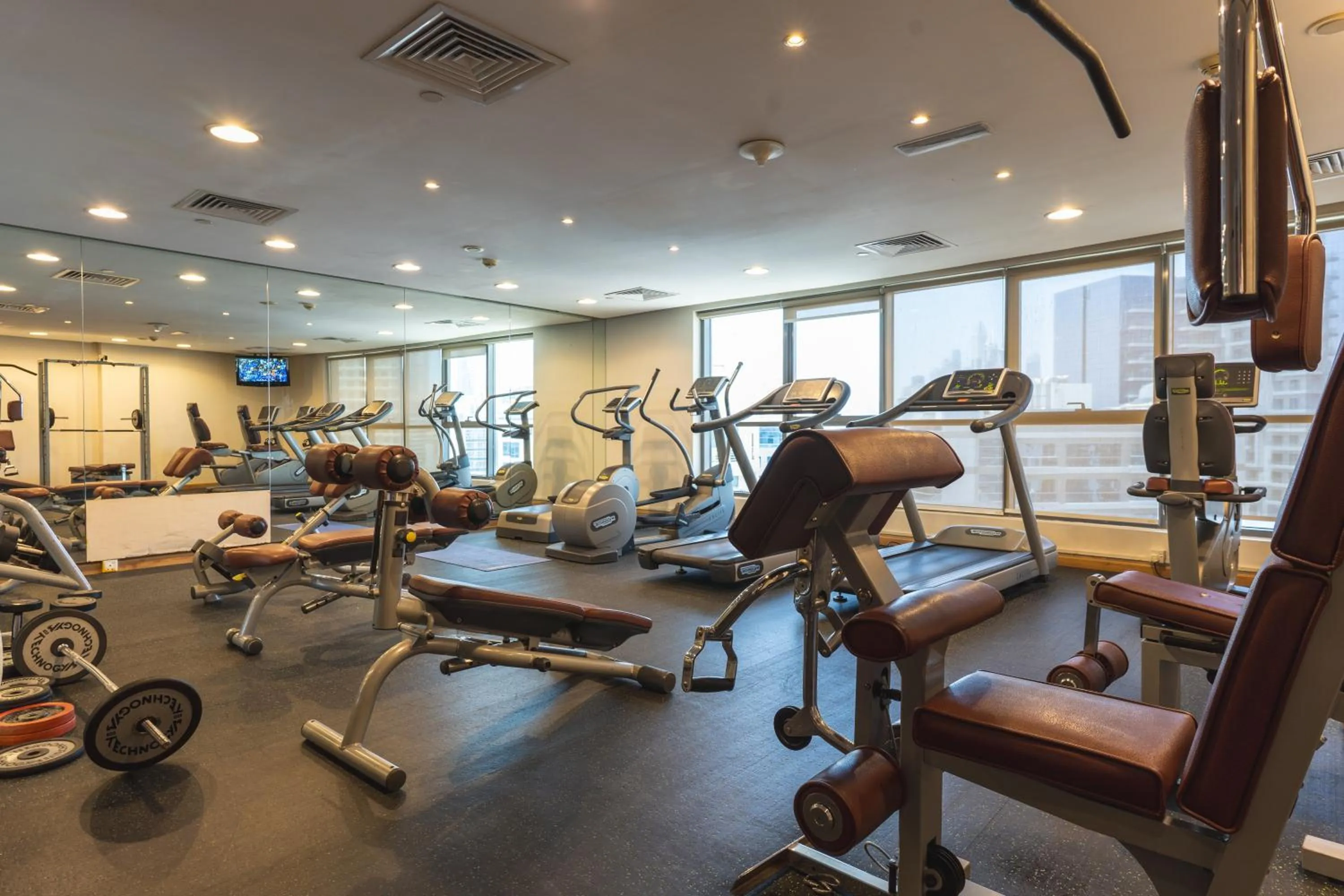 Fitness centre/facilities in Grand Bellevue Hotel Apartment Dubai