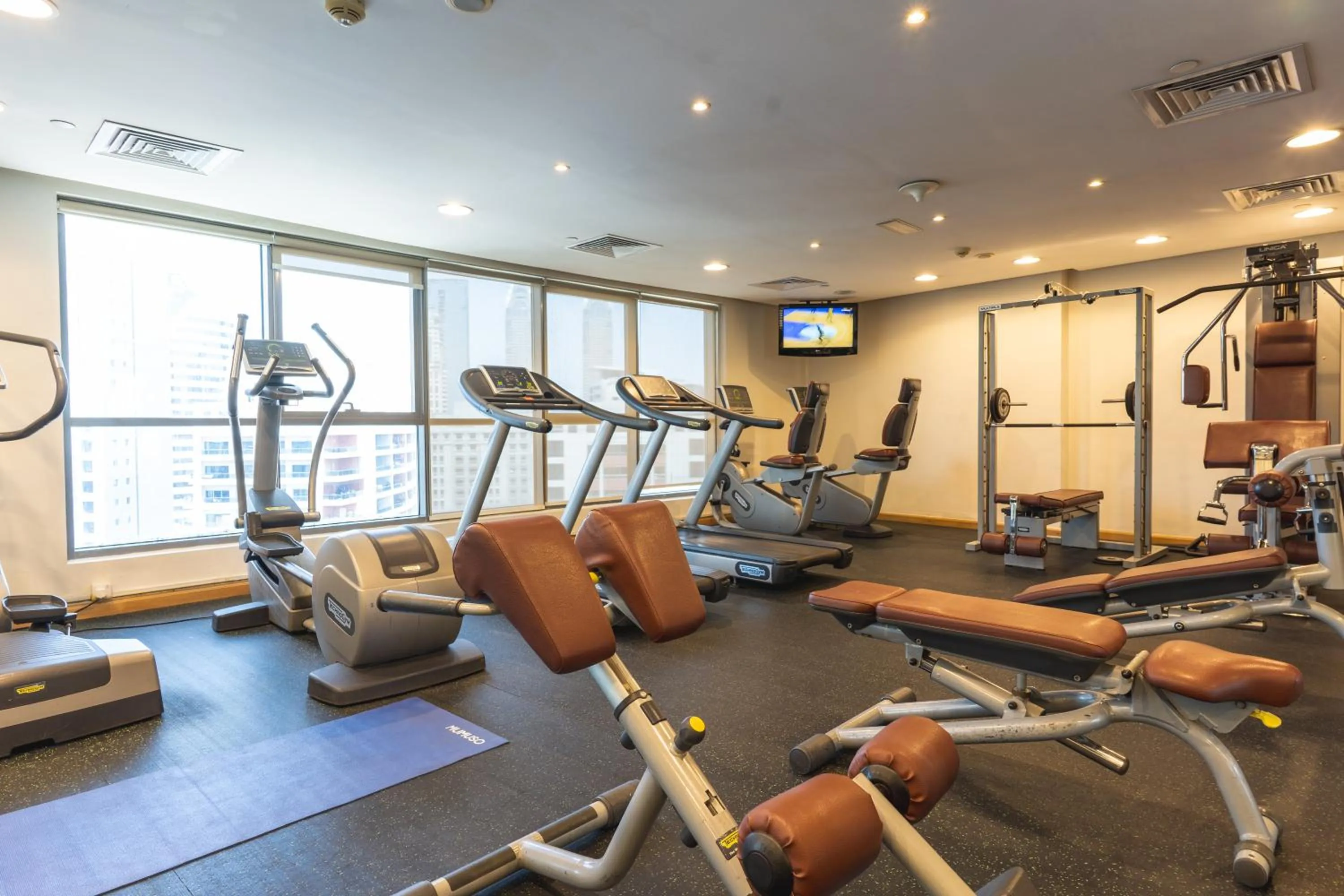 Fitness centre/facilities in Grand Bellevue Hotel Apartment Dubai
