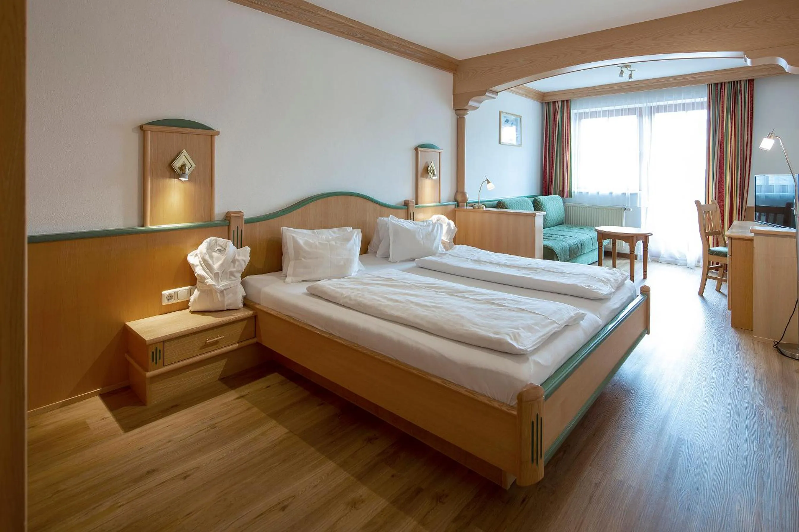 Photo of the whole room, Bed in Hotel Gasthof Obermair