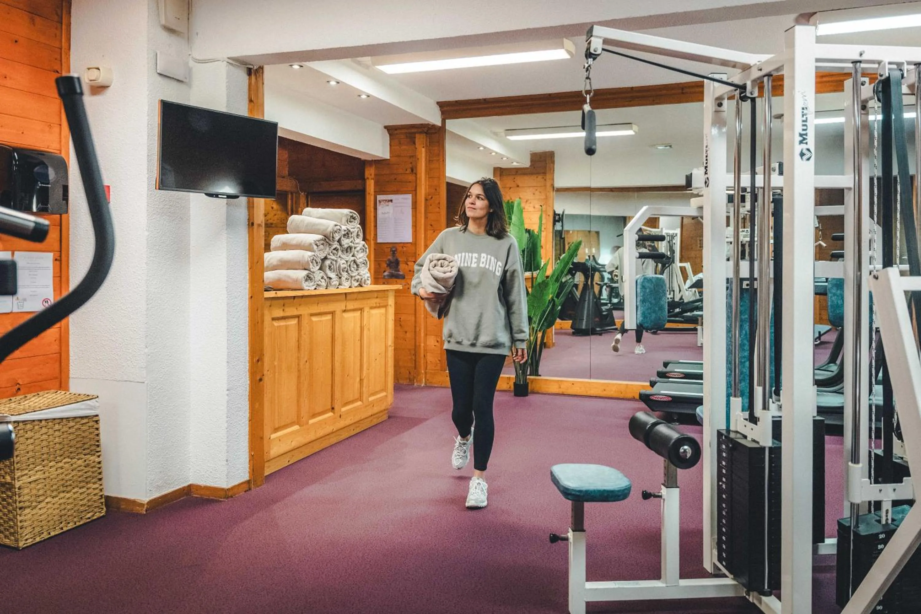 Fitness centre/facilities in Hotel Mont Vallon