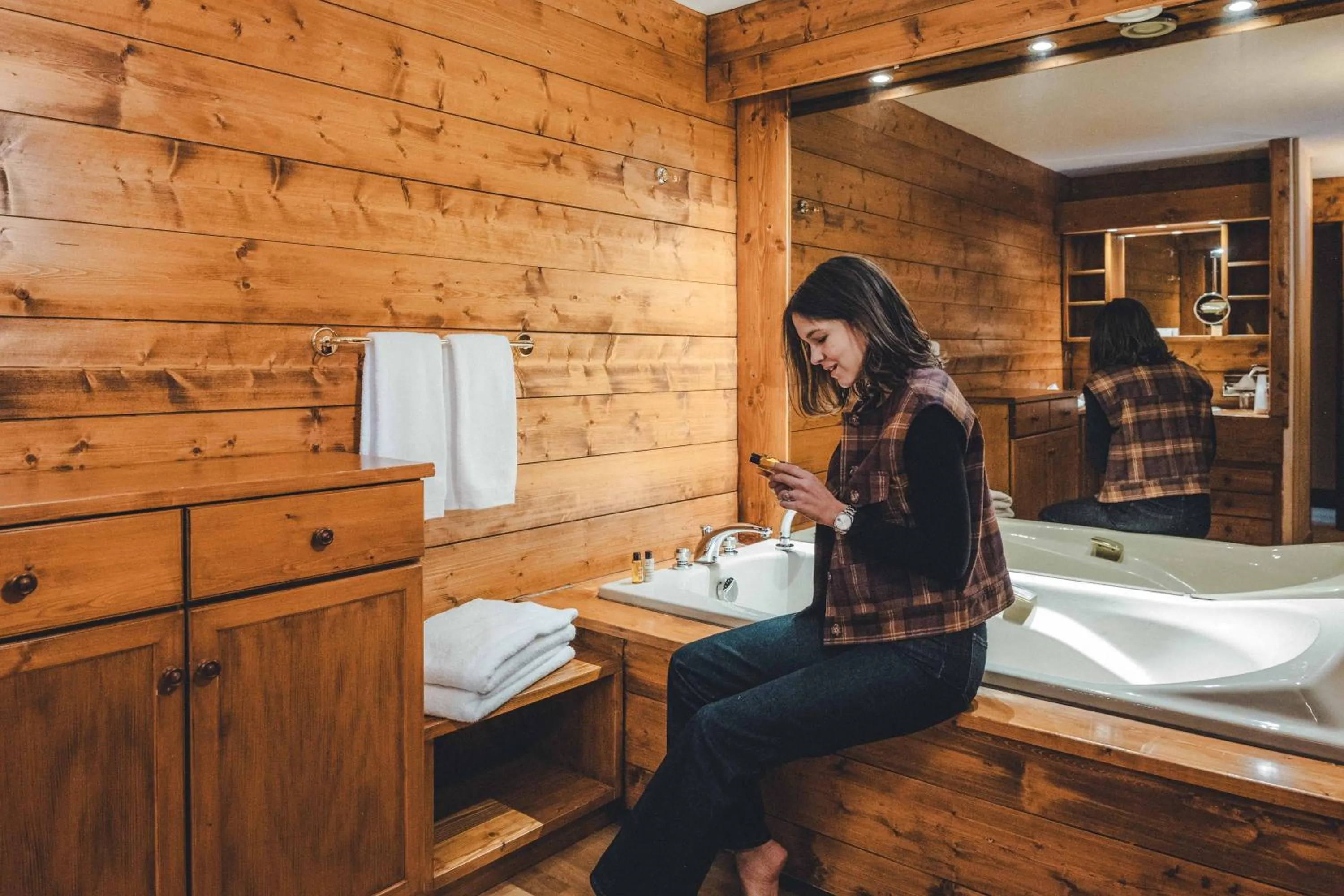 Bathroom in Hotel Mont Vallon