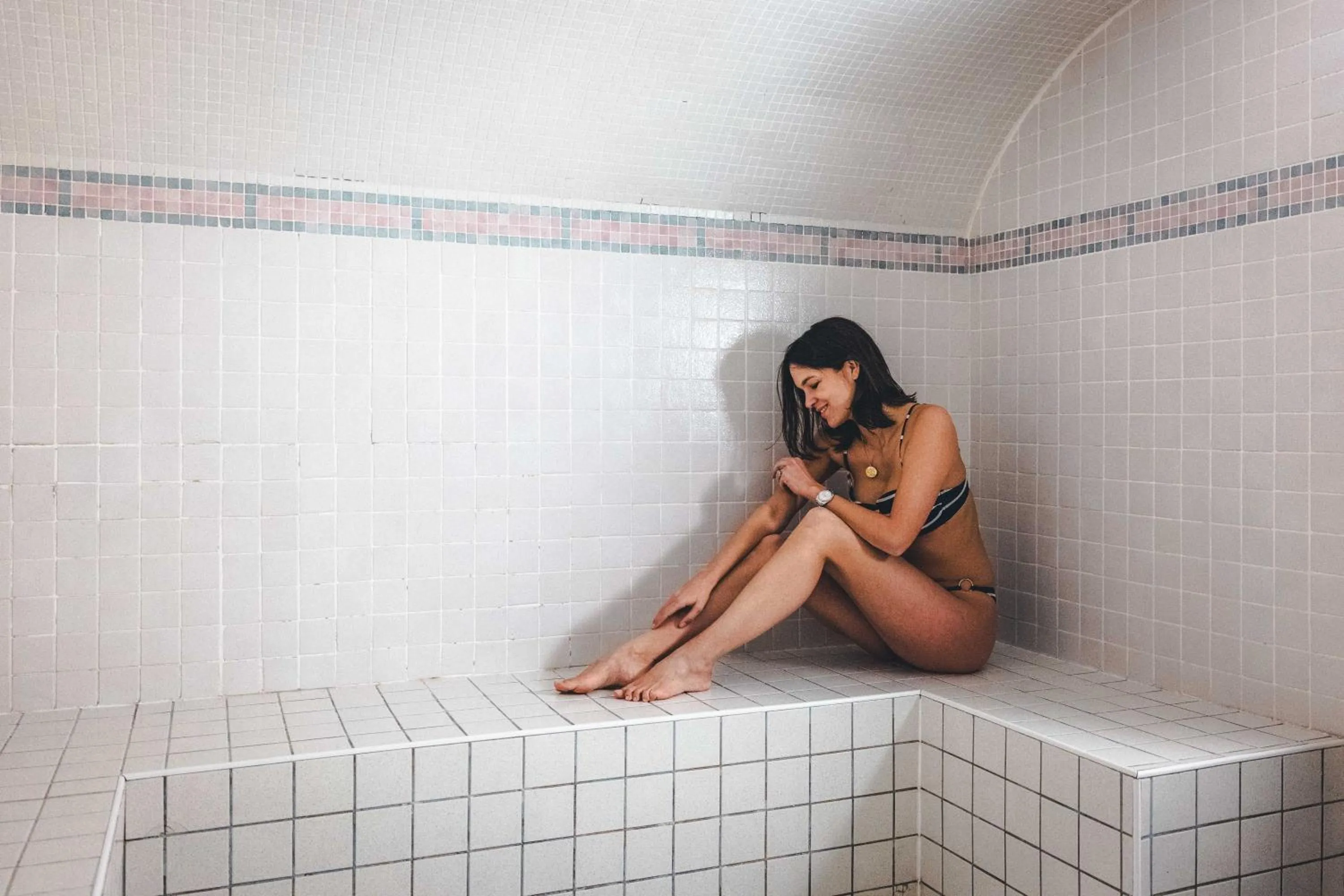 Steam room in Hotel Mont Vallon