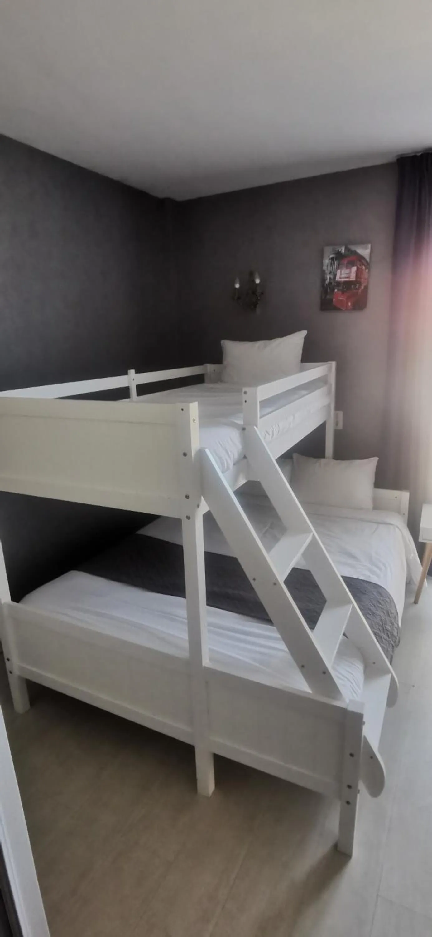 Bed in Hotel du Commerce Chez Stéphane