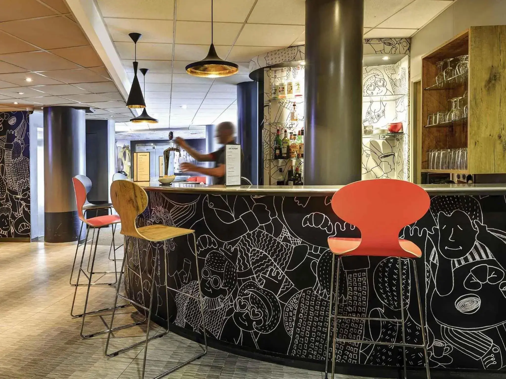 Lounge or bar in Ibis Orly Chevilly Tram 7 Lounge or bar in Ibis Orly Chevilly Tram 7