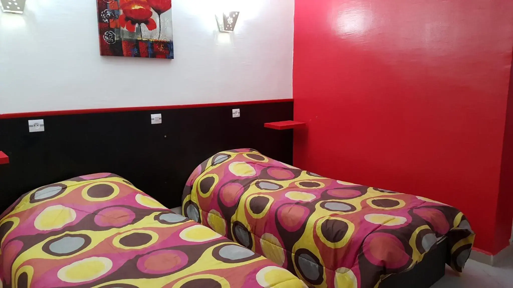 Double Room with Two Double Beds in Hotel la brise Double Room with Two Double Beds in Hotel la brise