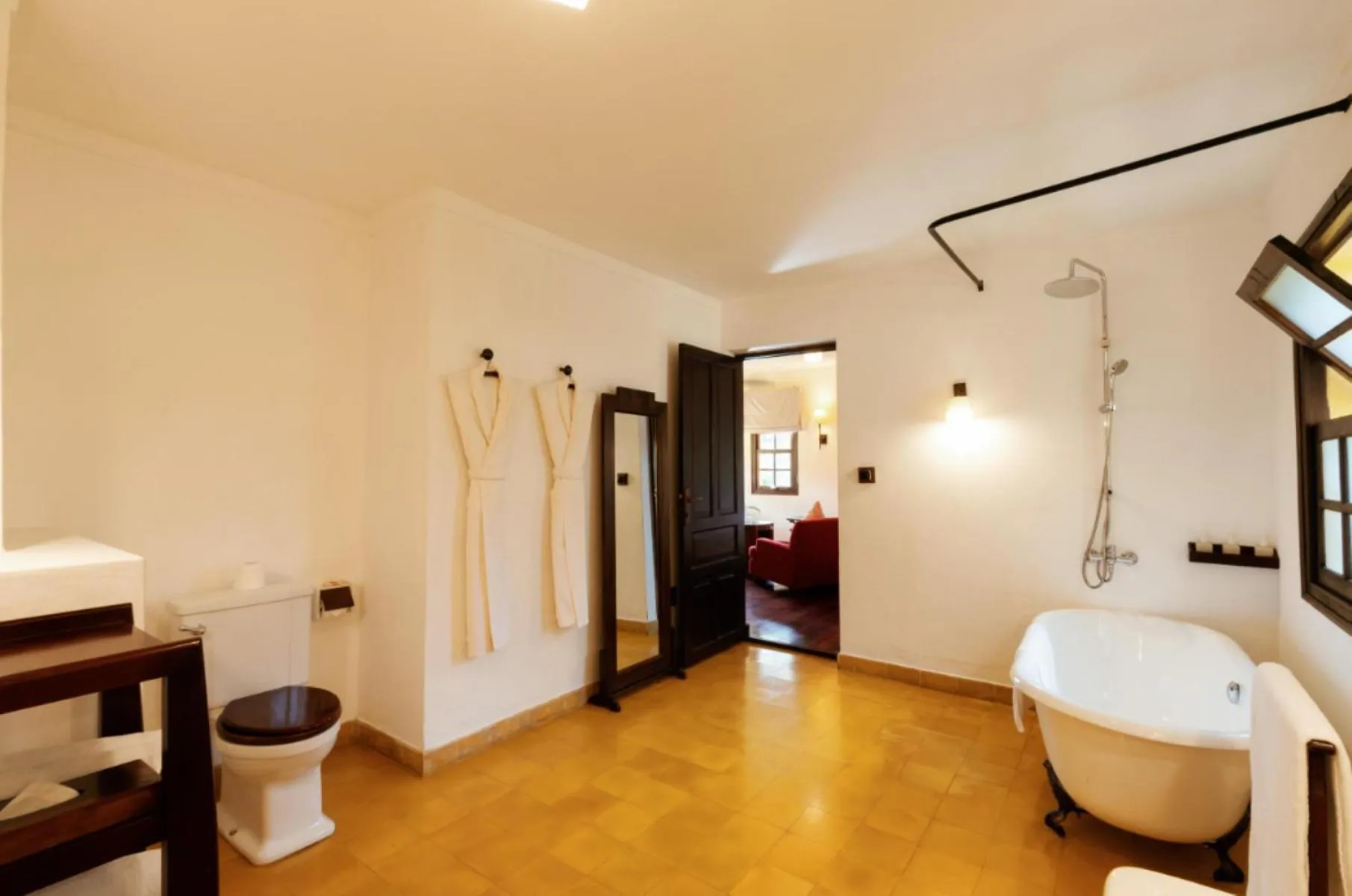 Bathroom, Bed in Ana Mandara Villas Dalat Resort & Spa