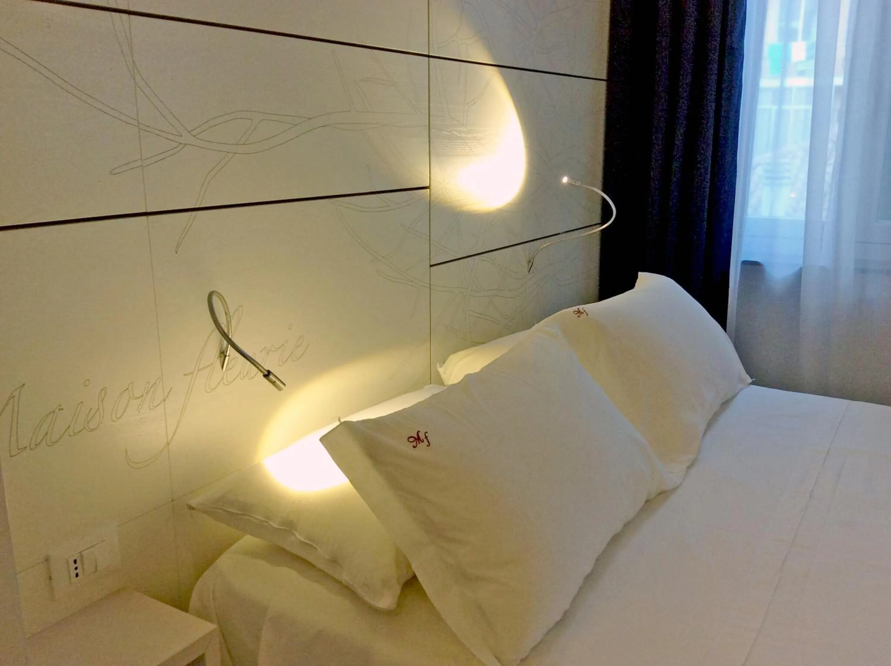 Decorative detail, Bed in Maison Fleurie