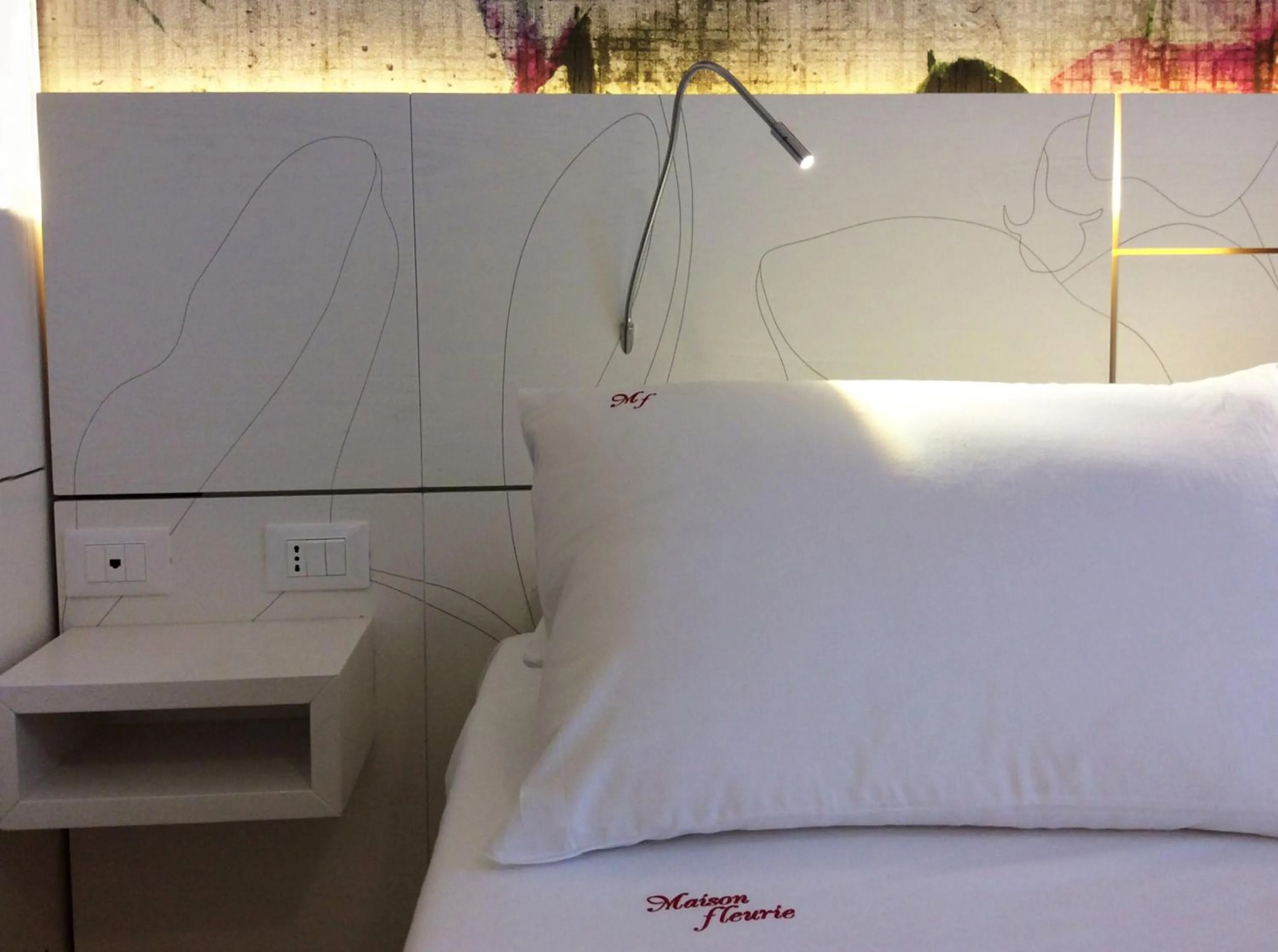 Decorative detail, Bed in Maison Fleurie