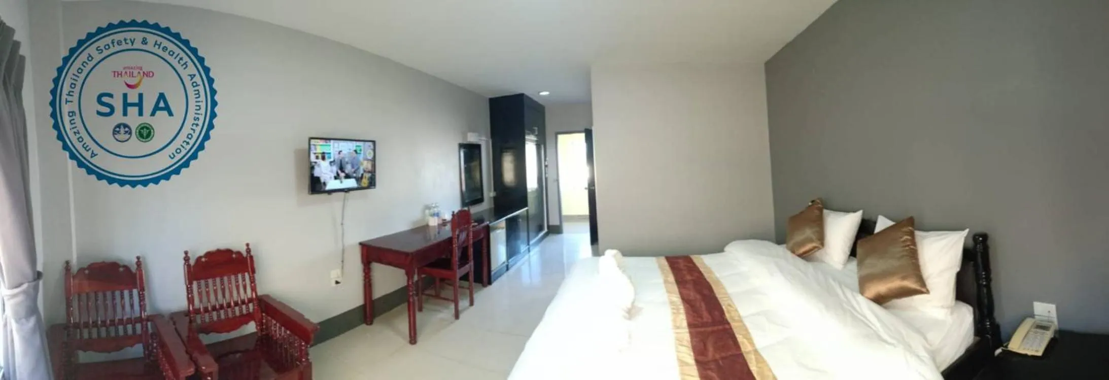 Bed in Submukda Phoomplace Hotel