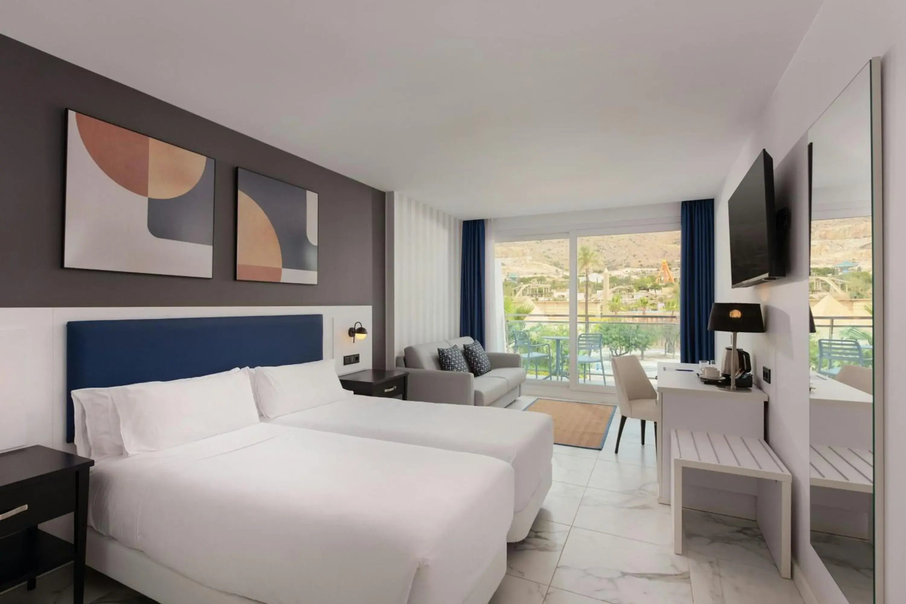 Twin Room with Sofa Bed, Balcony and Mountain View in Four Points by Sheraton Costa Blanca Resort Twin Room with Sofa Bed, Balcony and Mountain View in Four Points by Sheraton Costa Blanca Resort