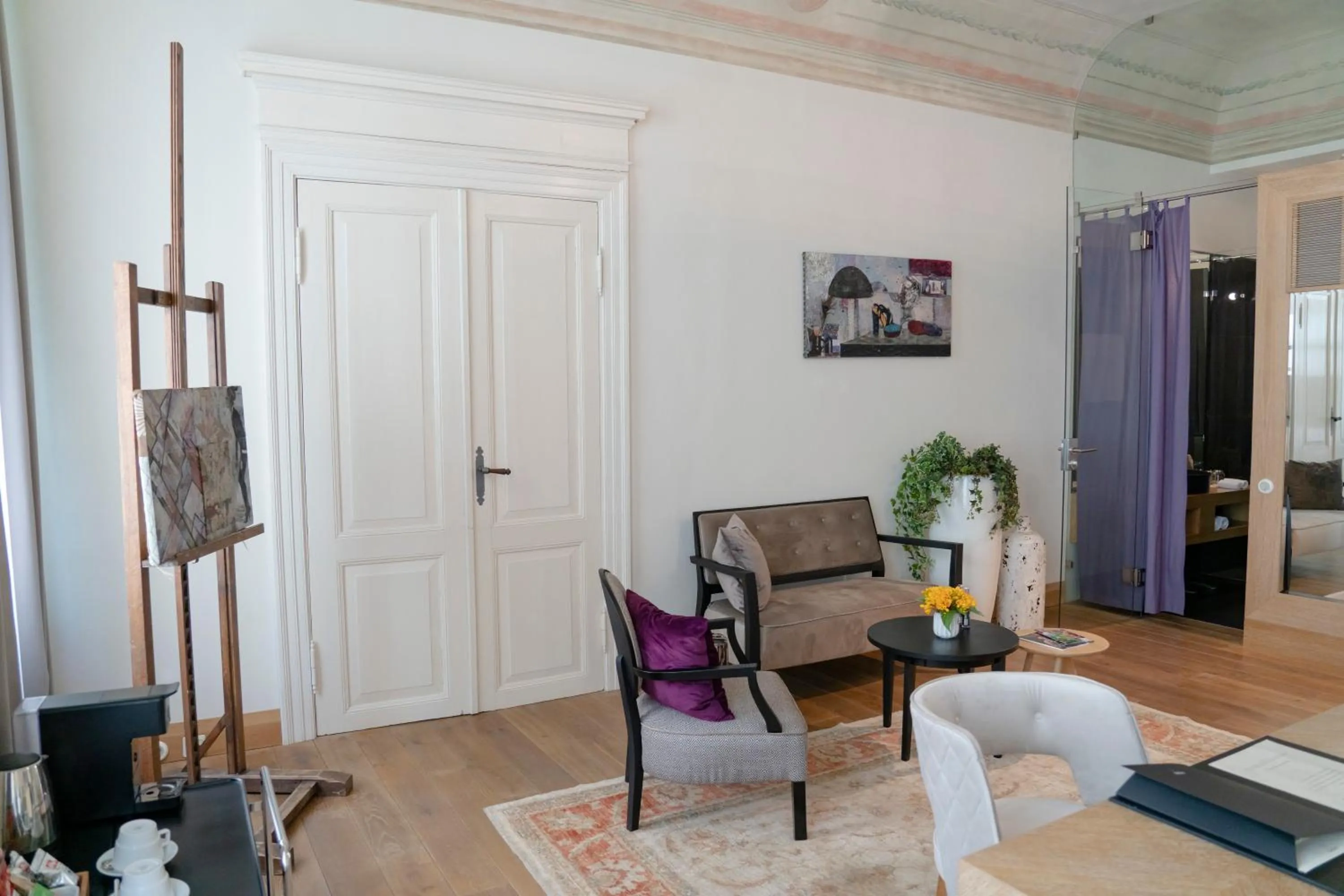 Seating area in Dome Hotel