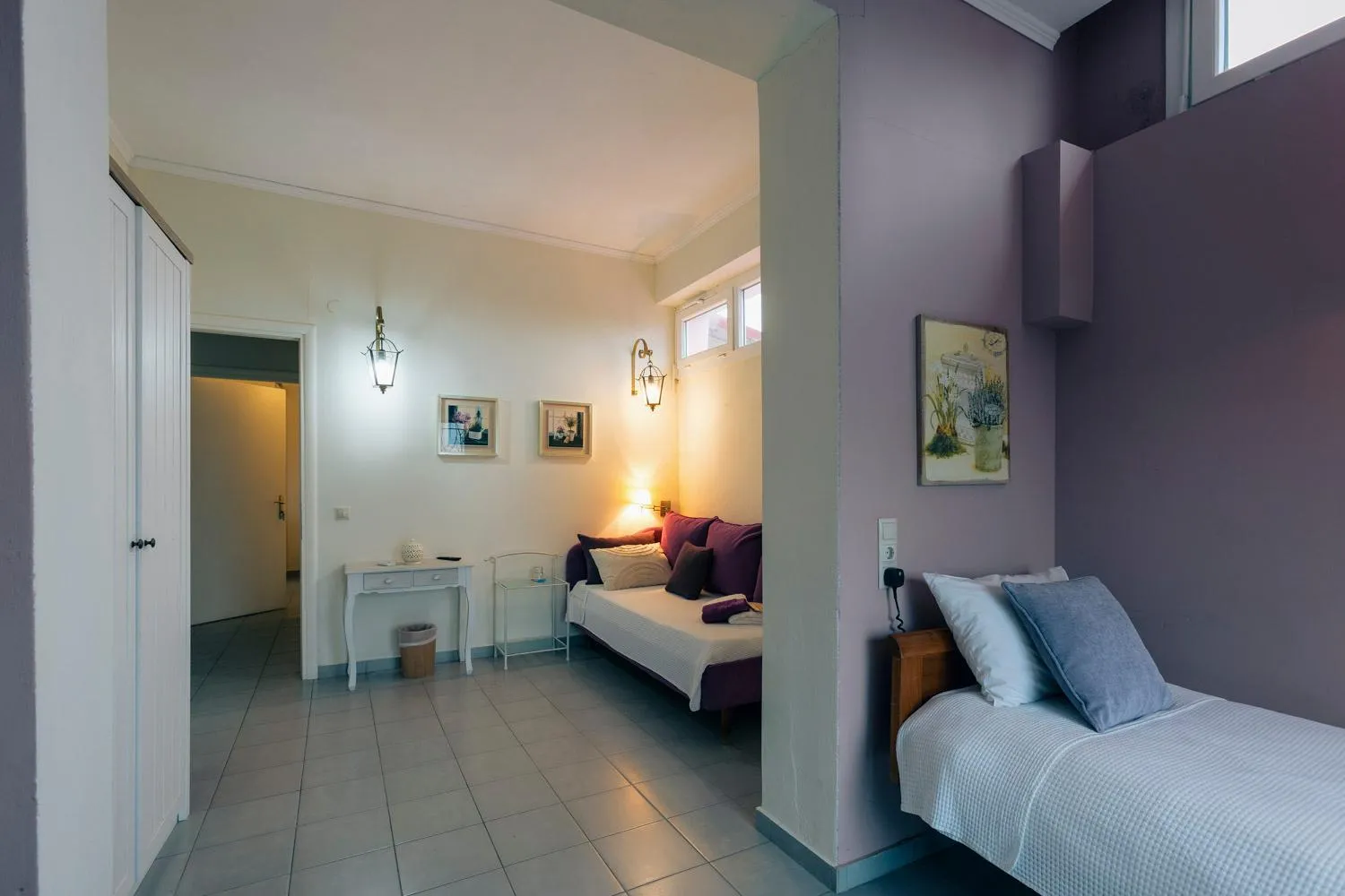 Bed in Hotel Villa Sevasti