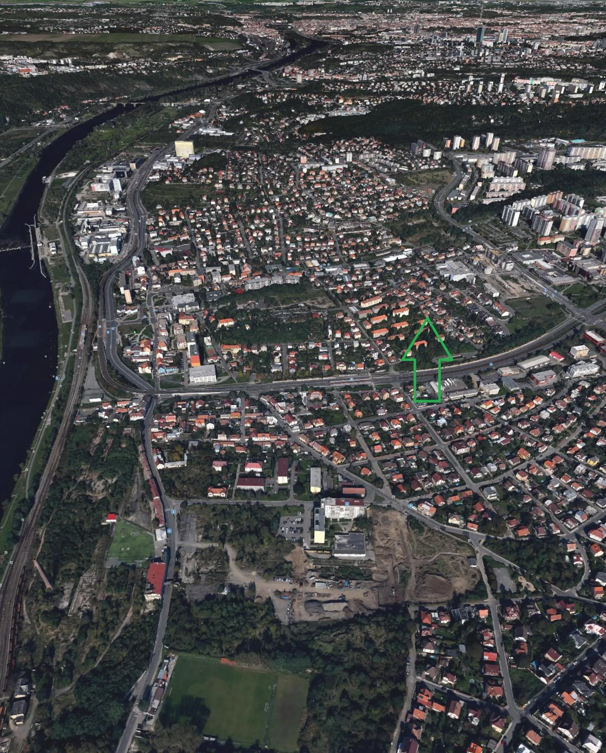 Property building in Prague Retro Challenge and Garden