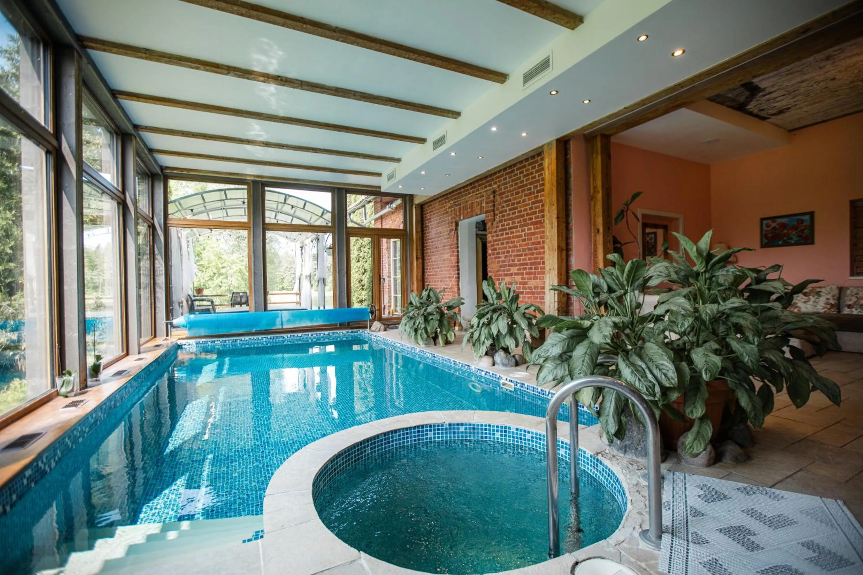 Swimming pool in Marcienas Muiza & SPA