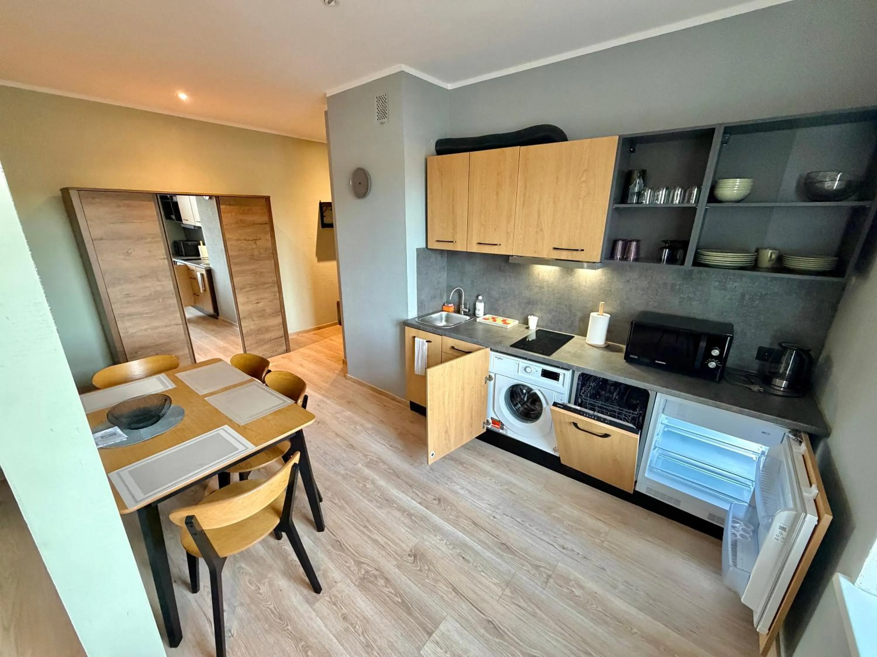 Kitchen or kitchenette in PRIMO HOTEL RIGA with Free Parking