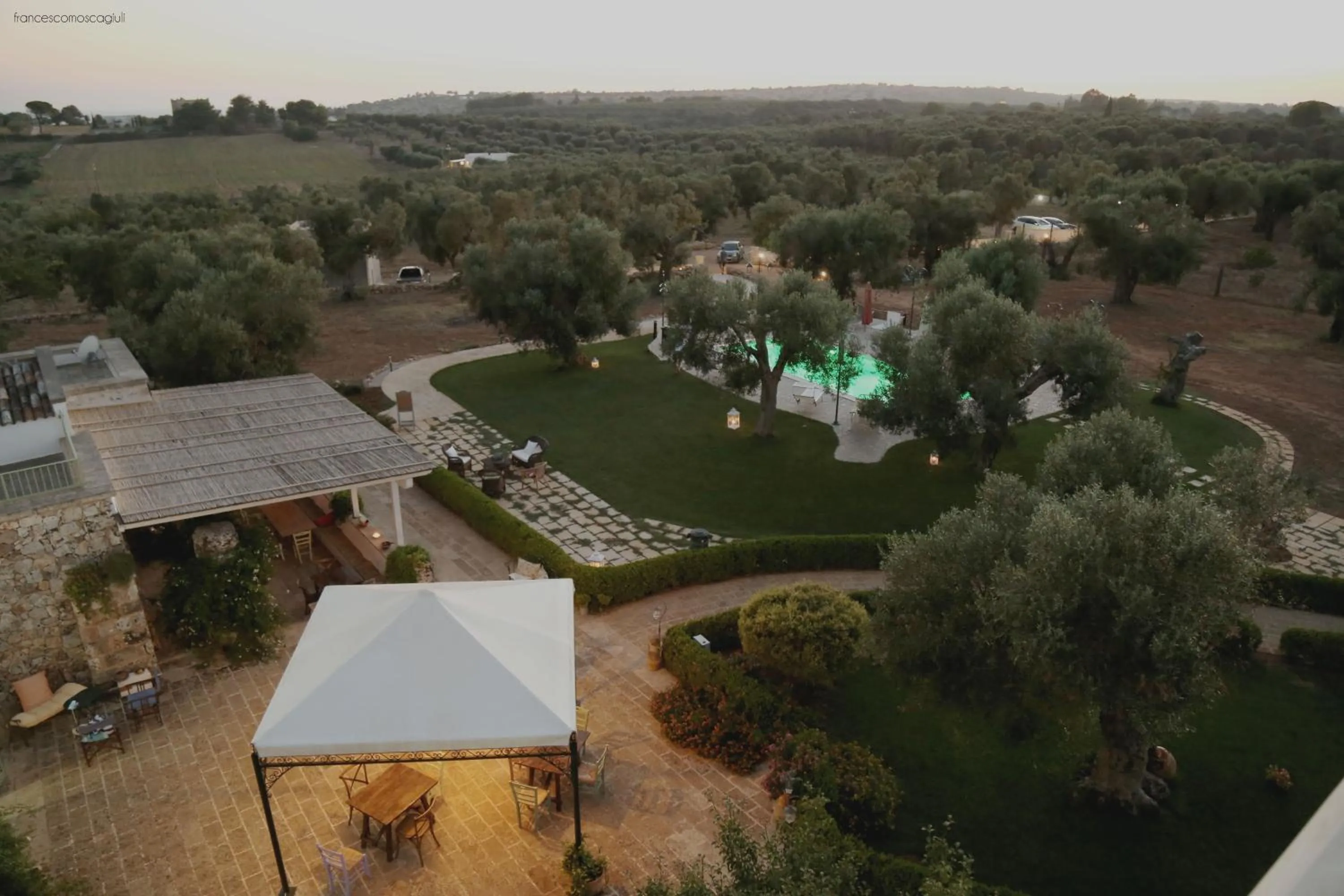 Bird's eye view in Casale de li Canti