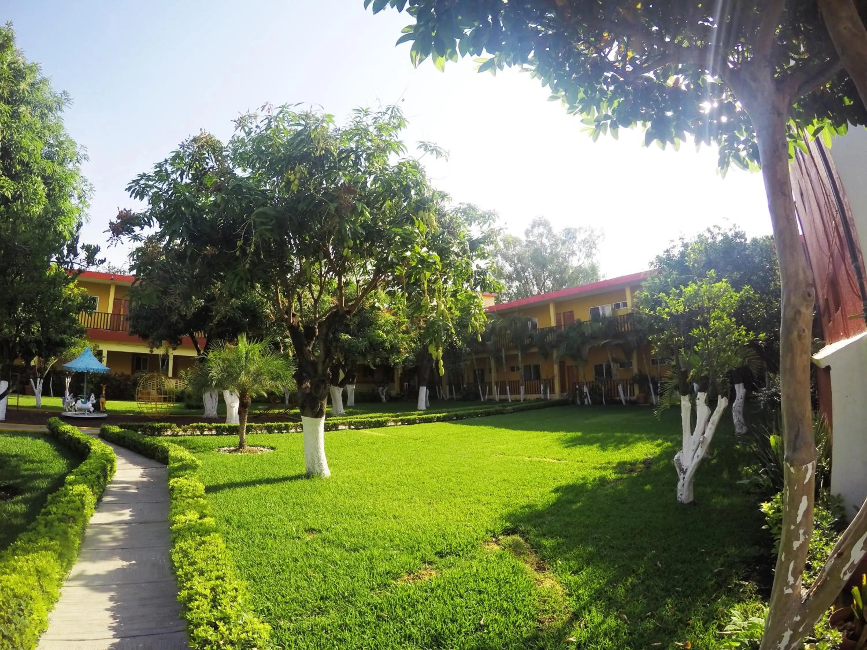 Garden view in Hotel Kazmay