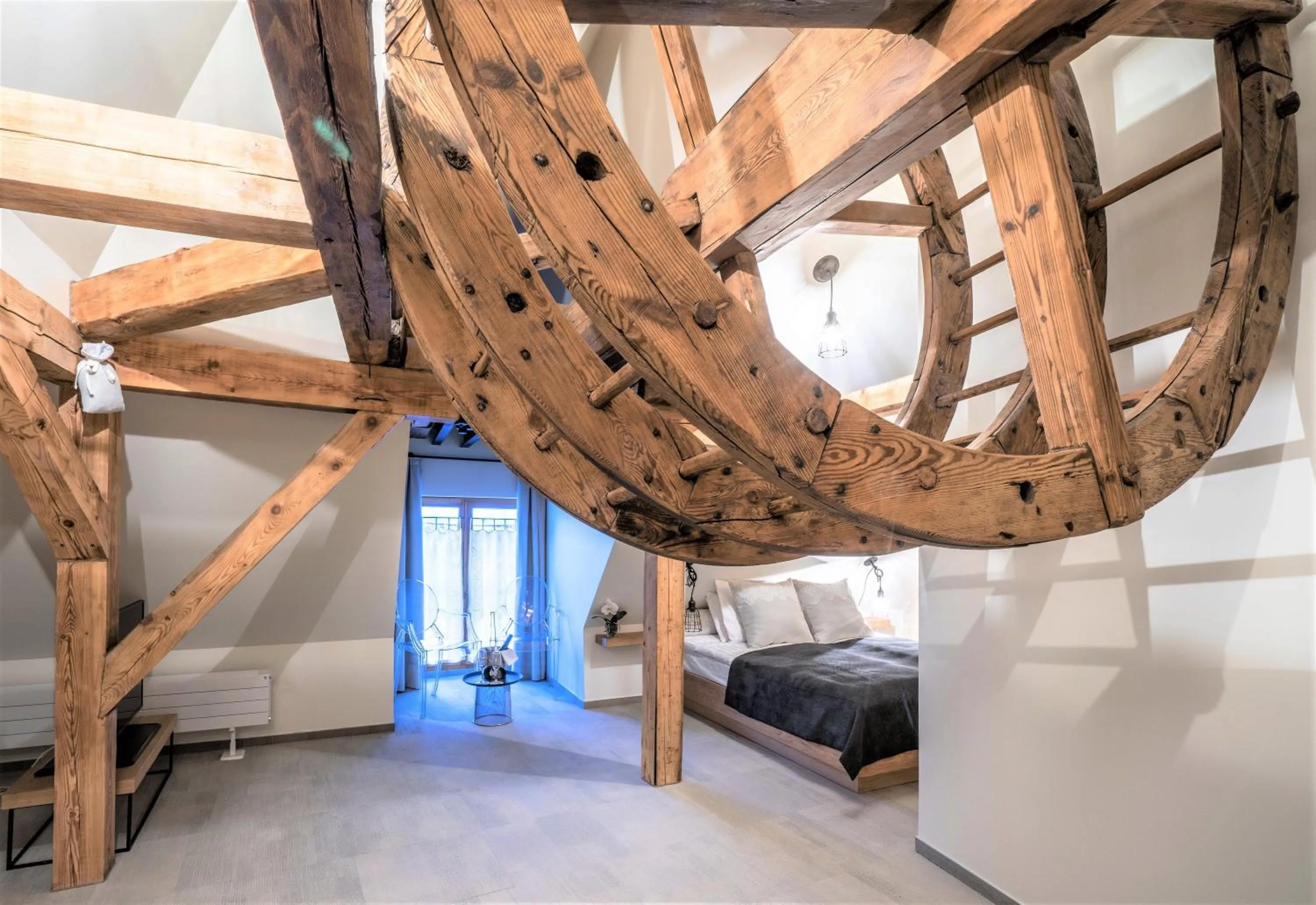 Decorative detail, Bed in Rixwell Old Riga Palace Hotel