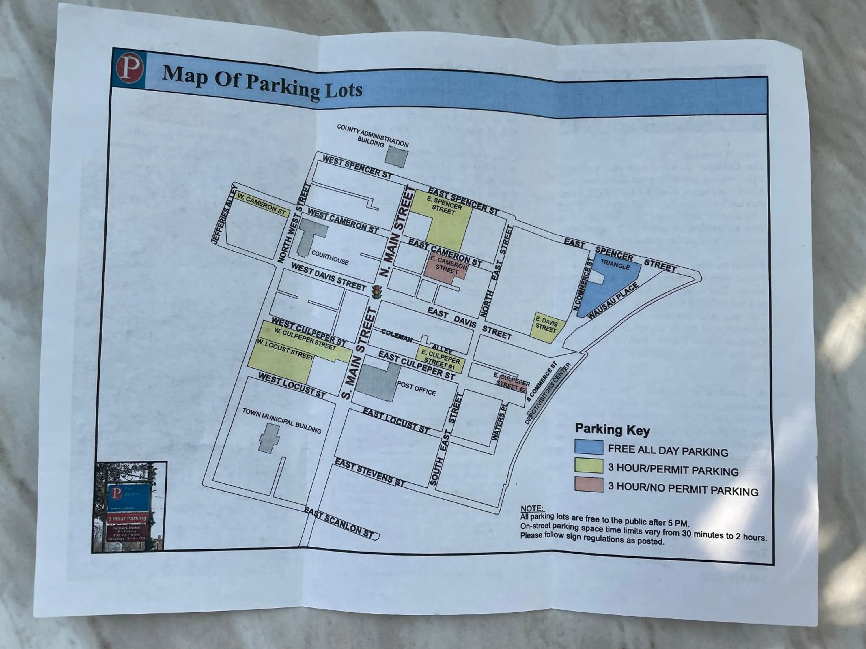 Parking in Culpeper Center Suites