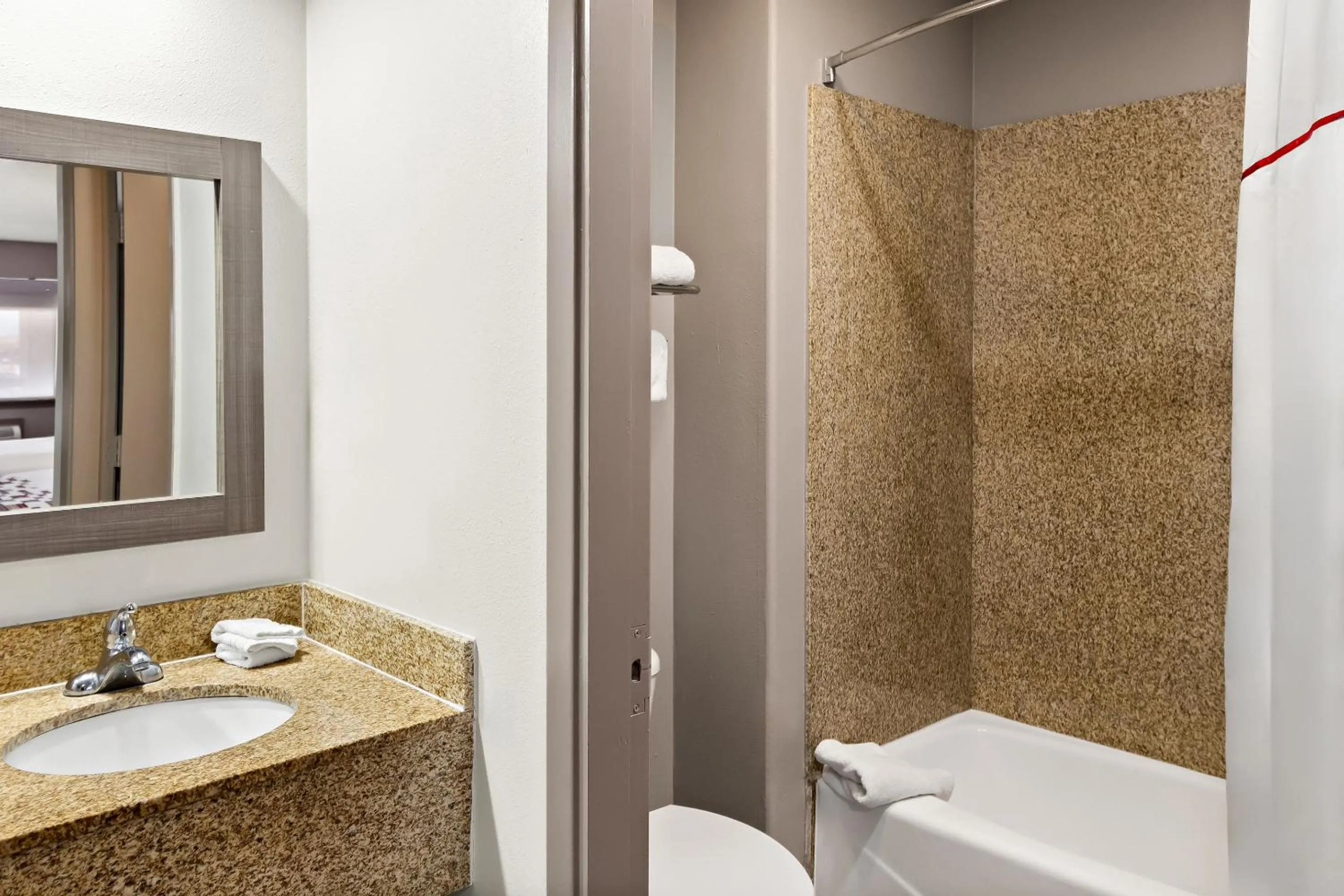 Bathroom in Red Roof Inn Stafford, TX