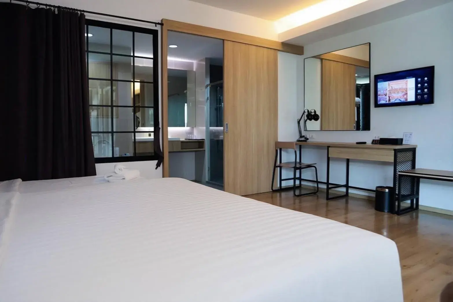 Bed in Mii Hotel Srinakarin Bed in Mii Hotel Srinakarin