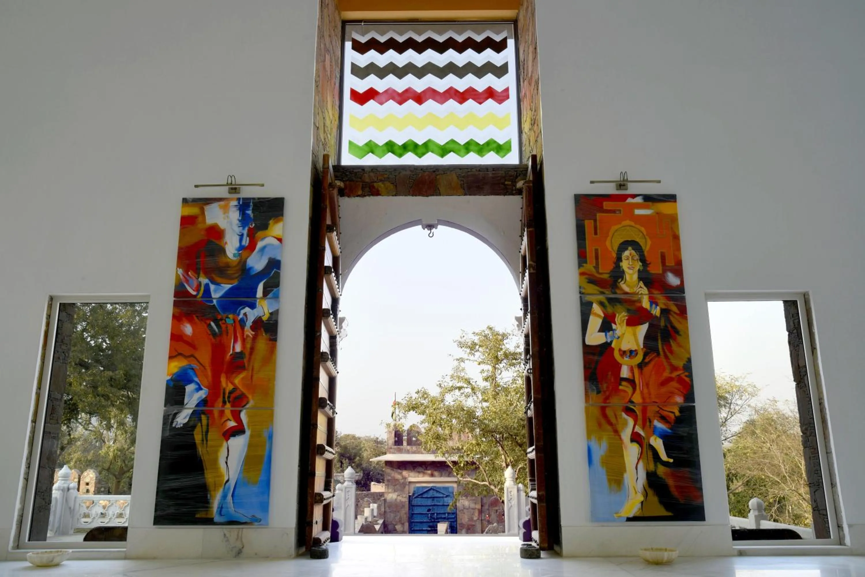 Facade/entrance in Fateh Niwas by Fateh Collection