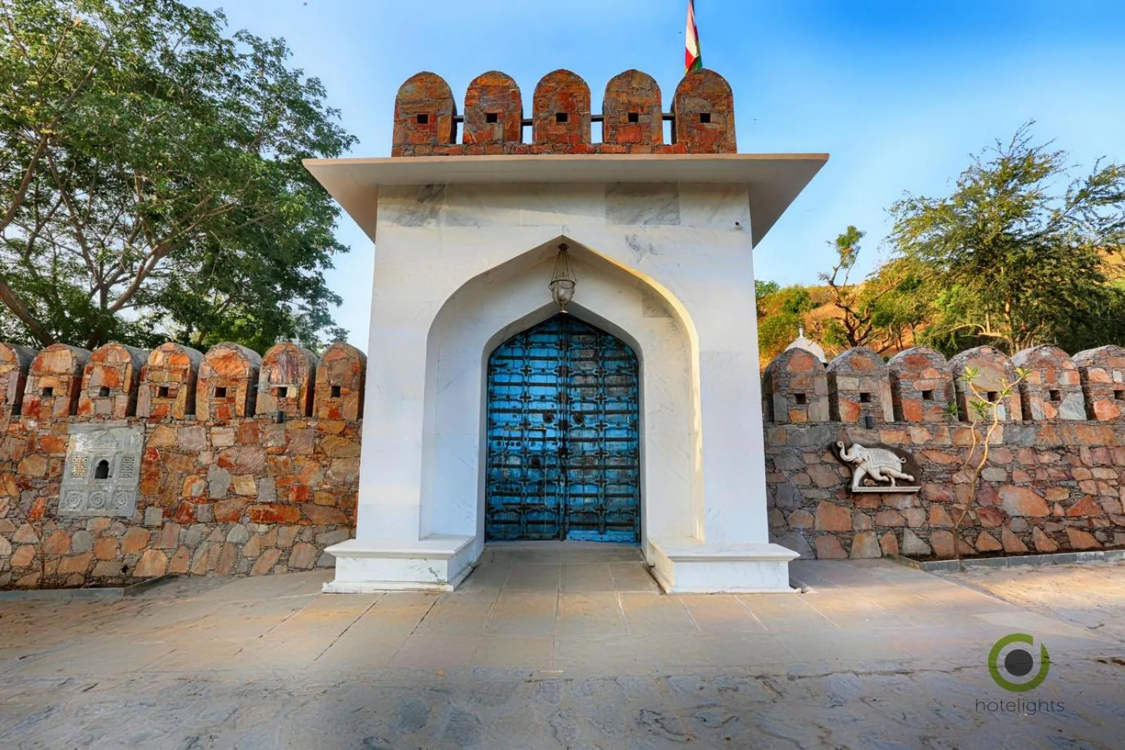 Facade/entrance in Fateh Niwas by Fateh Collection