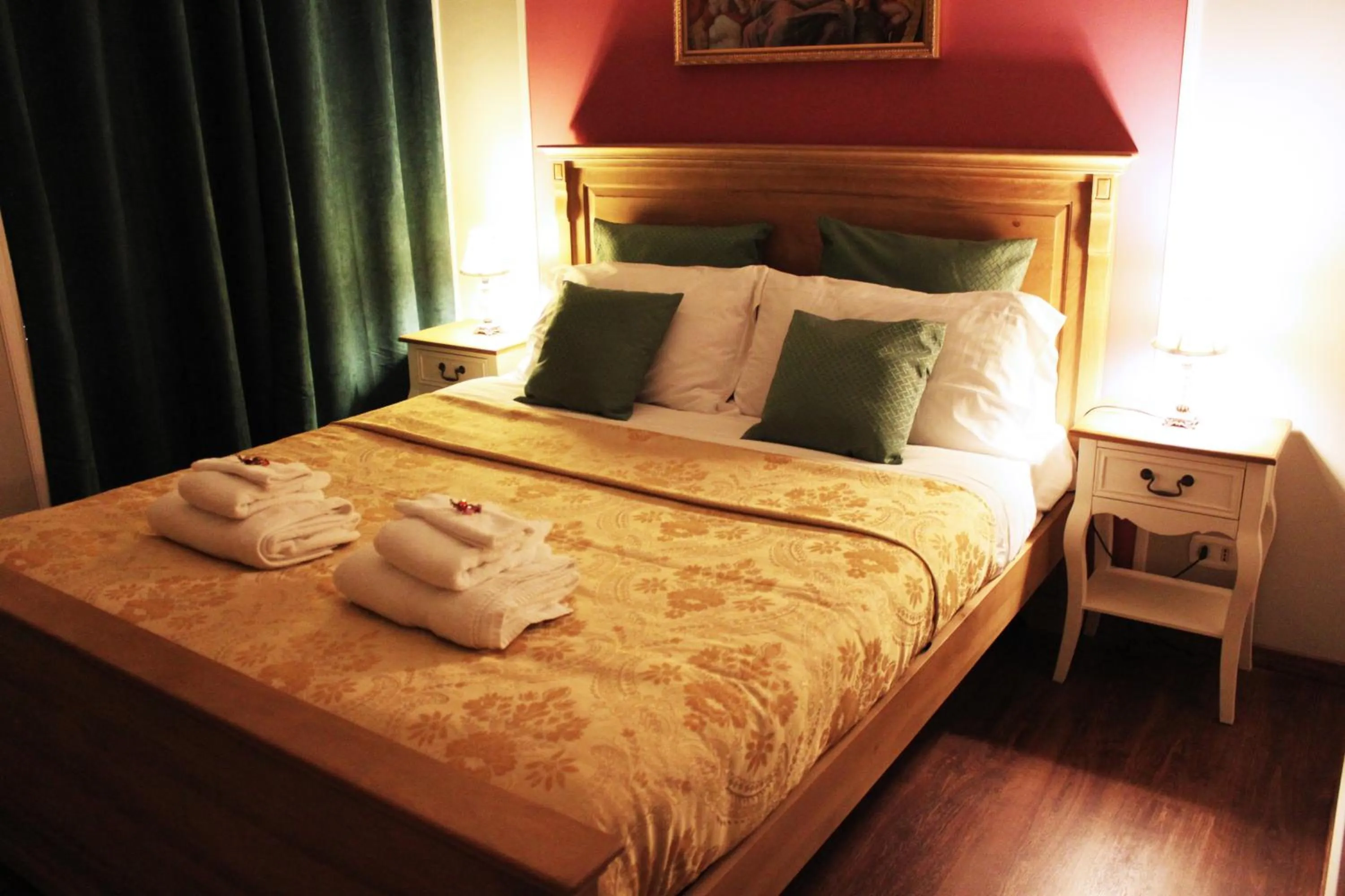 Bed in Raphael Rooms