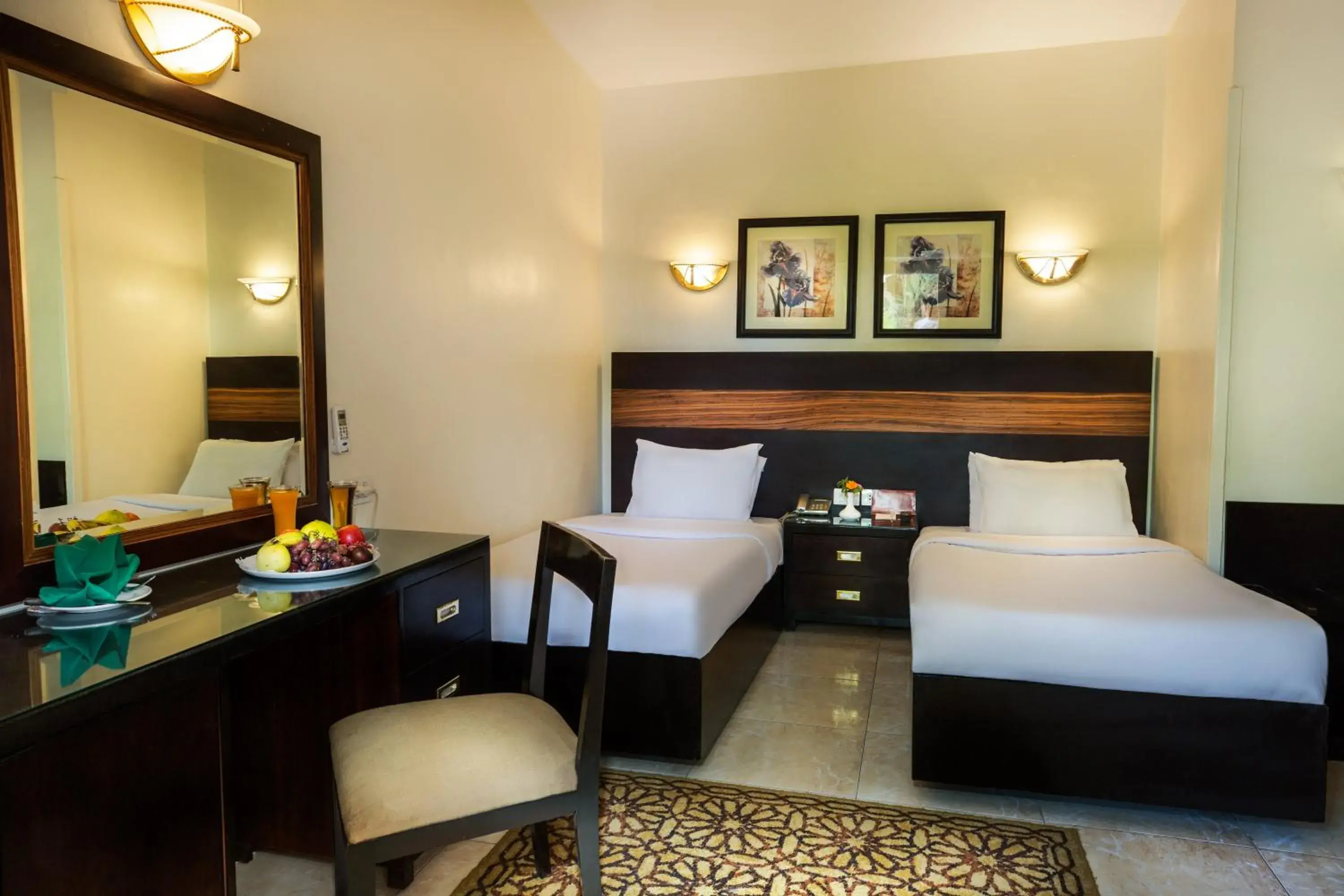 Bed in Obelisk Nile Hotel Aswan Bed in Obelisk Nile Hotel Aswan