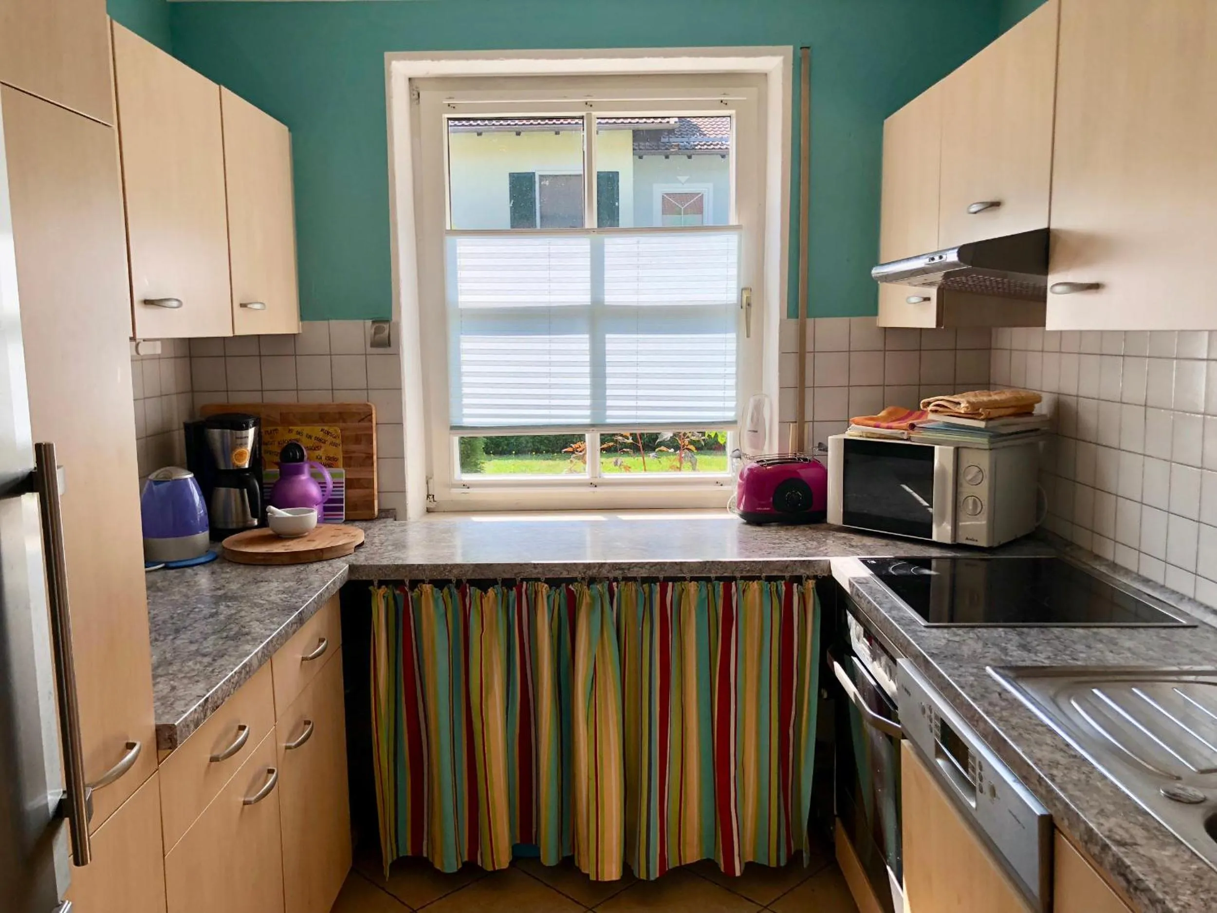 Kitchen or kitchenette in Ferienwohnung Lisa