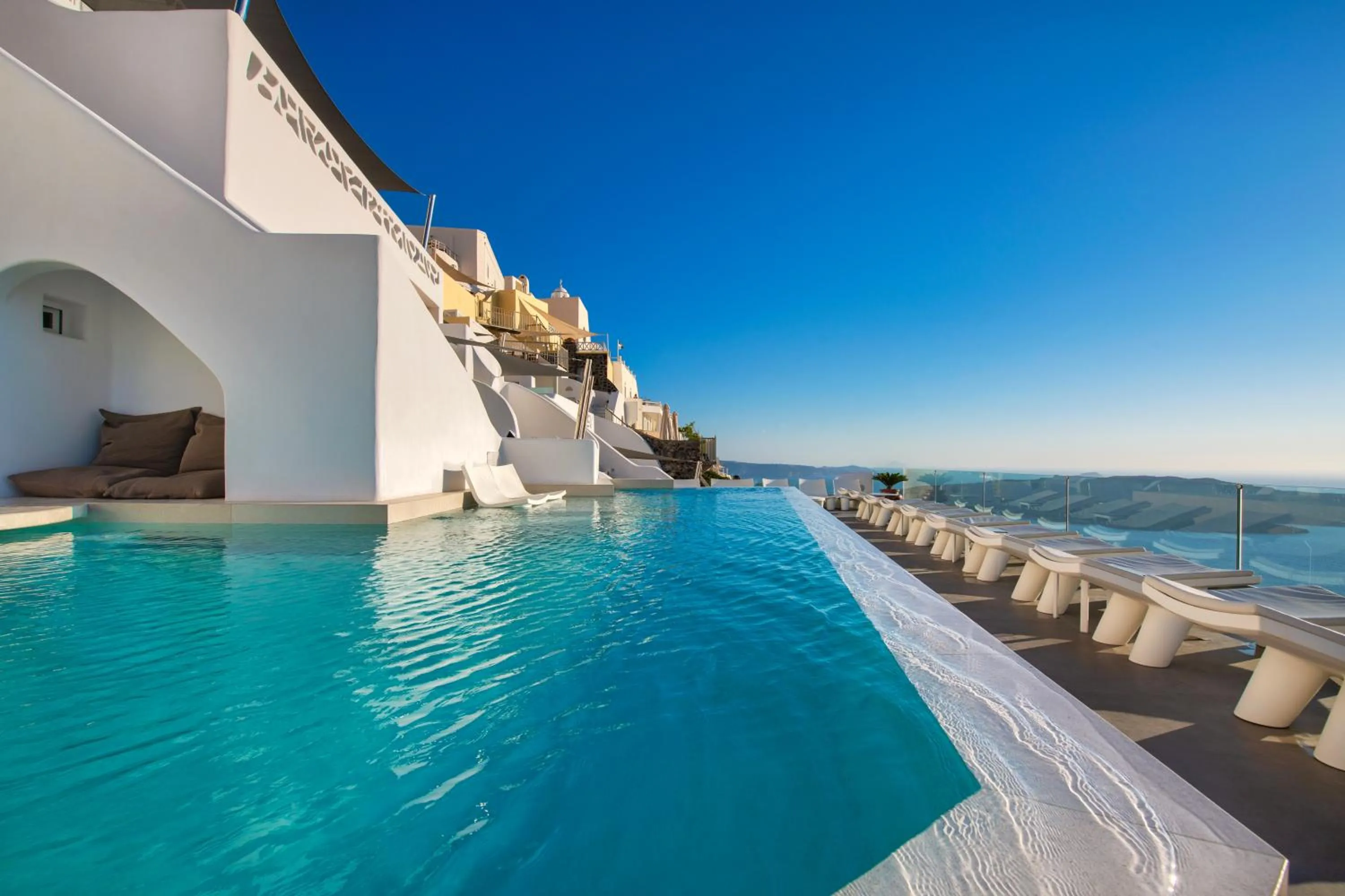 Pool view in Athina Aperto Suites