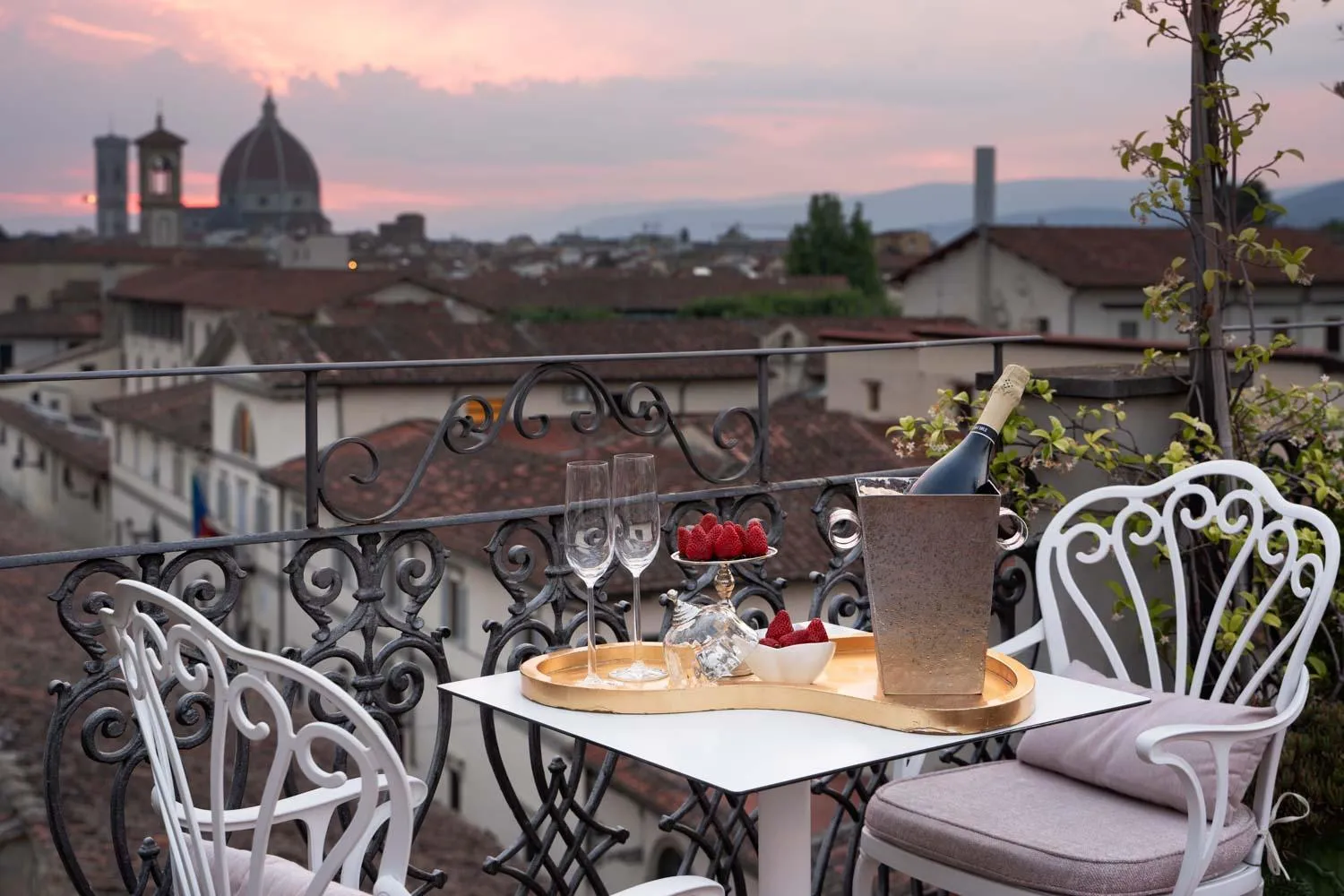 Balcony/Terrace in Eurostars Florence Boutique