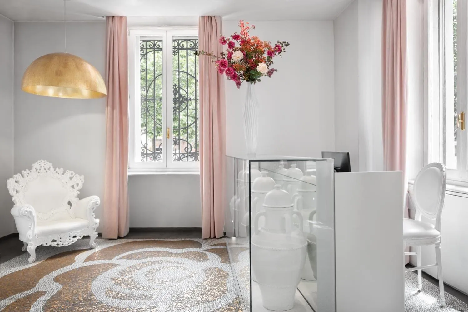 Lobby or reception in Eurostars Florence Boutique