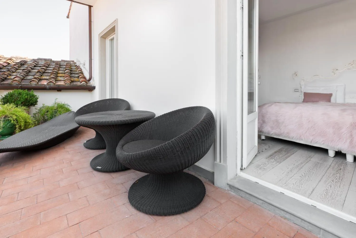 Balcony/Terrace in Eurostars Florence Boutique