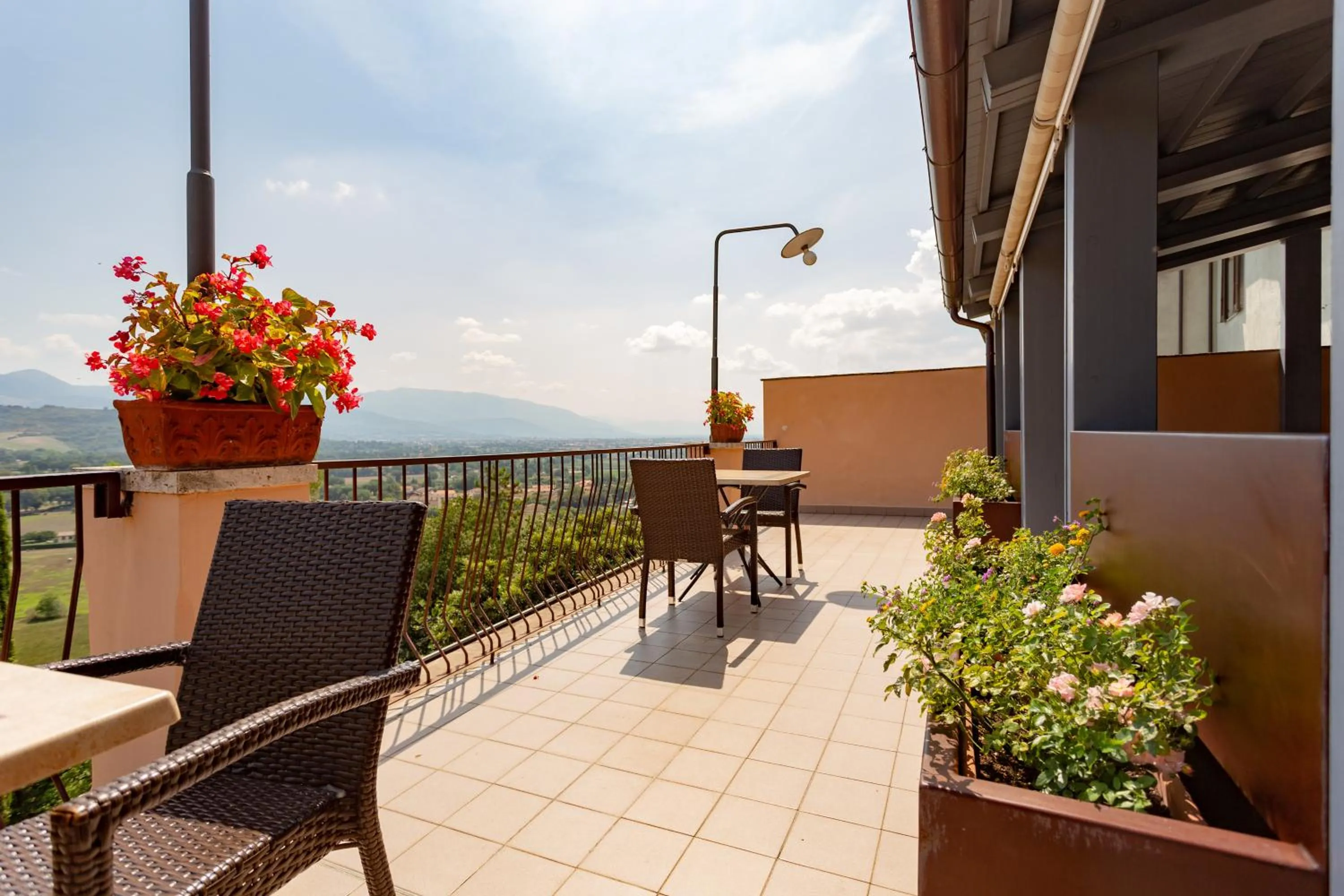 Balcony/Terrace in Albergo Il Cacciatore