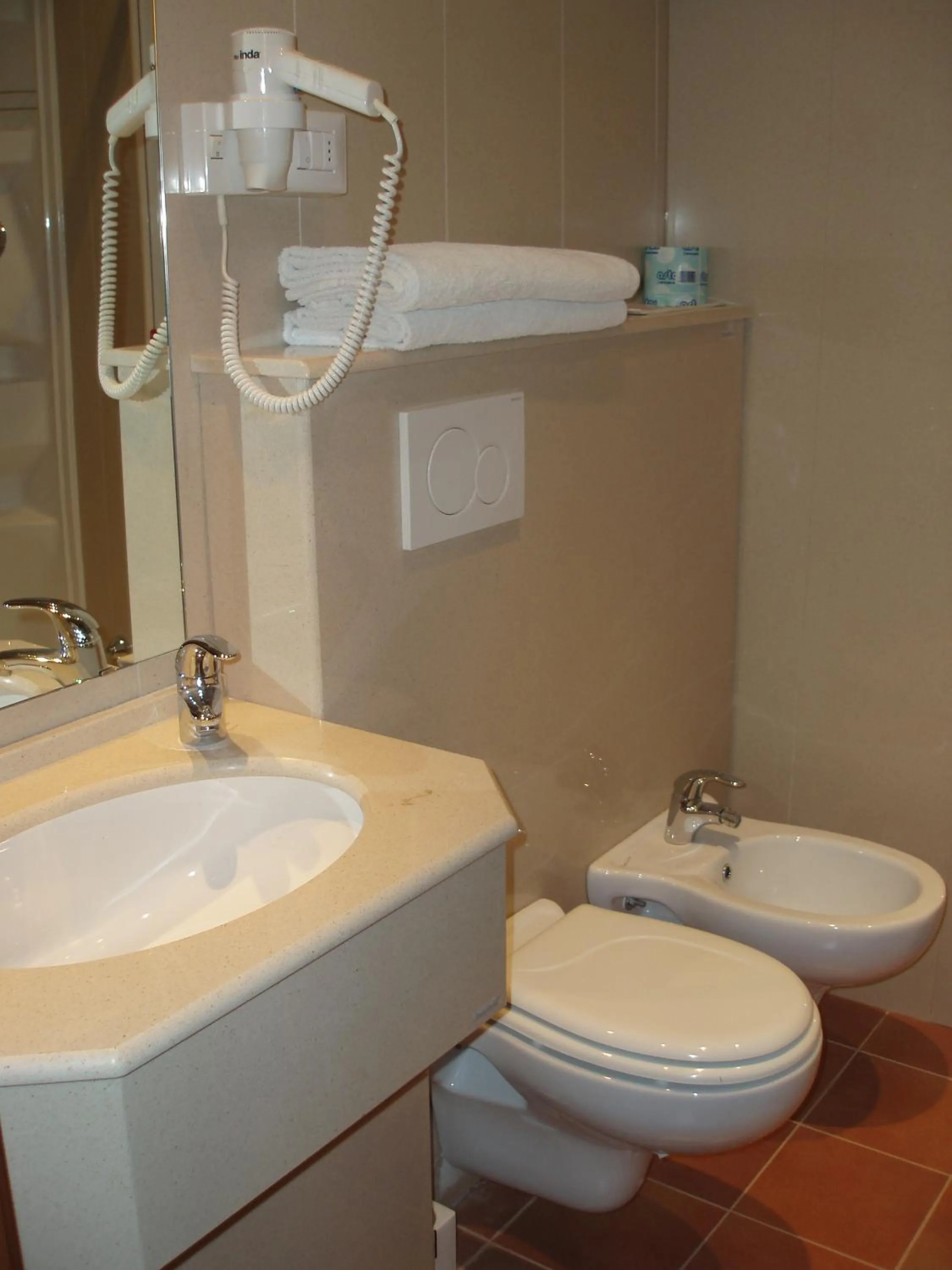 Bathroom in Albergo Il Cacciatore