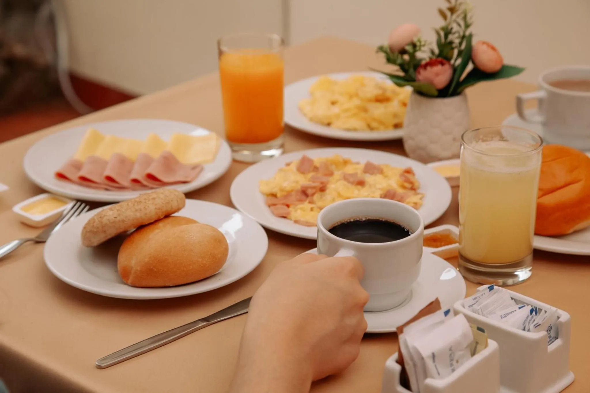 Breakfast in Hotel Carrera